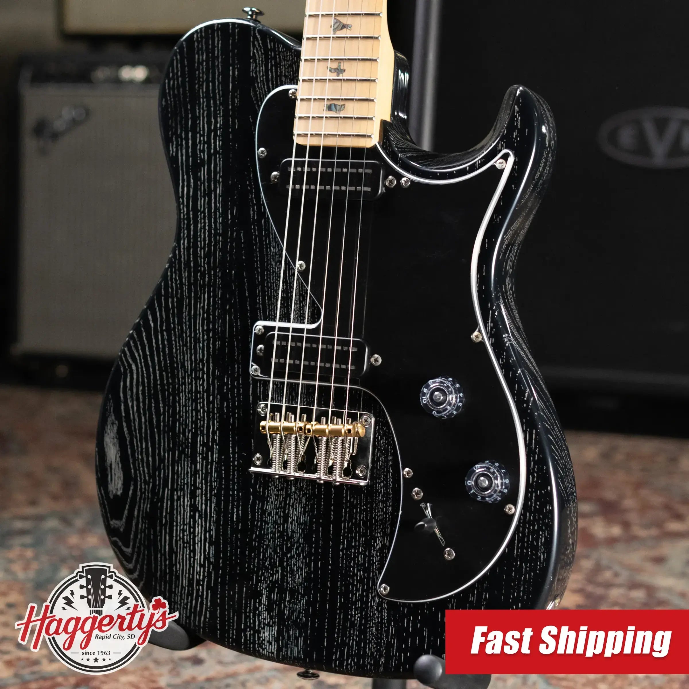PRS SE NF53 Electric Guitar - Black Doghair with Gig Bag
