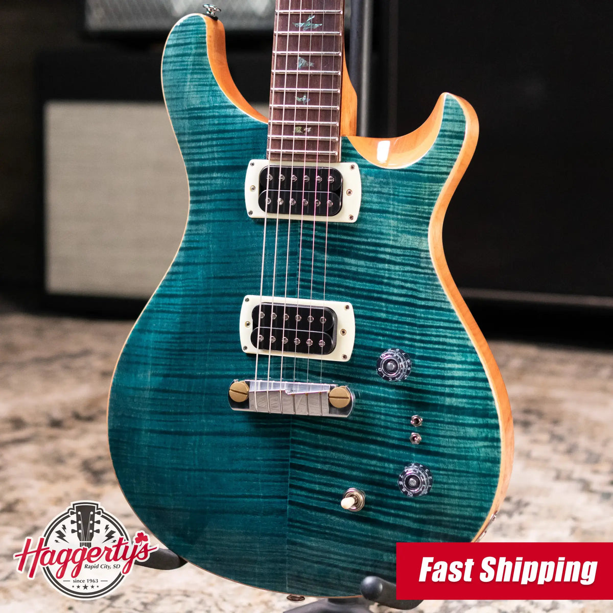 PRS SE Paul's Guitar Electric Guitar - Slate Blue with Gig Bag - Demo