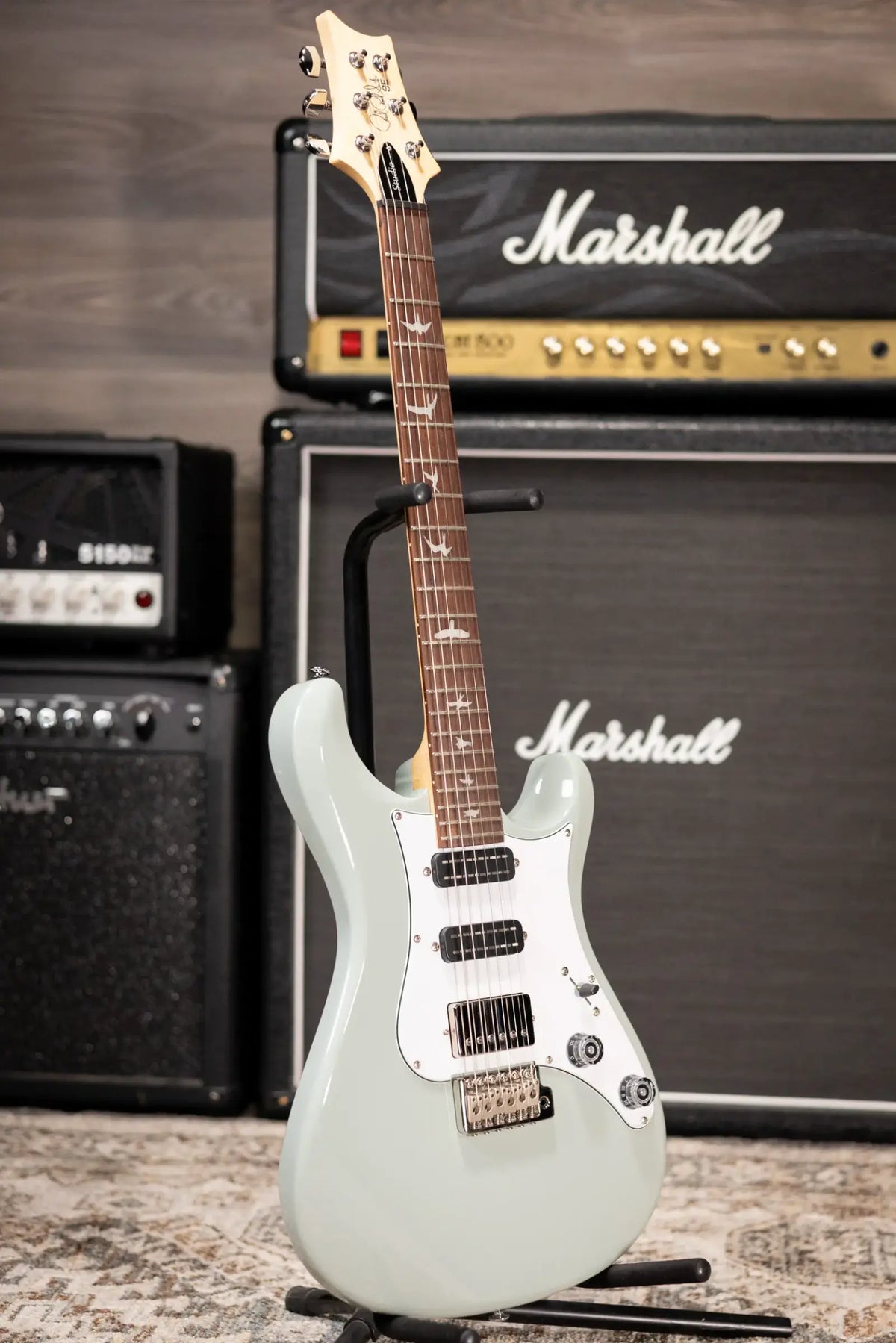 PRS SE Studio Standard Rosewood Electric Guitar - Silvertone Gray with Gig Bag - Demo