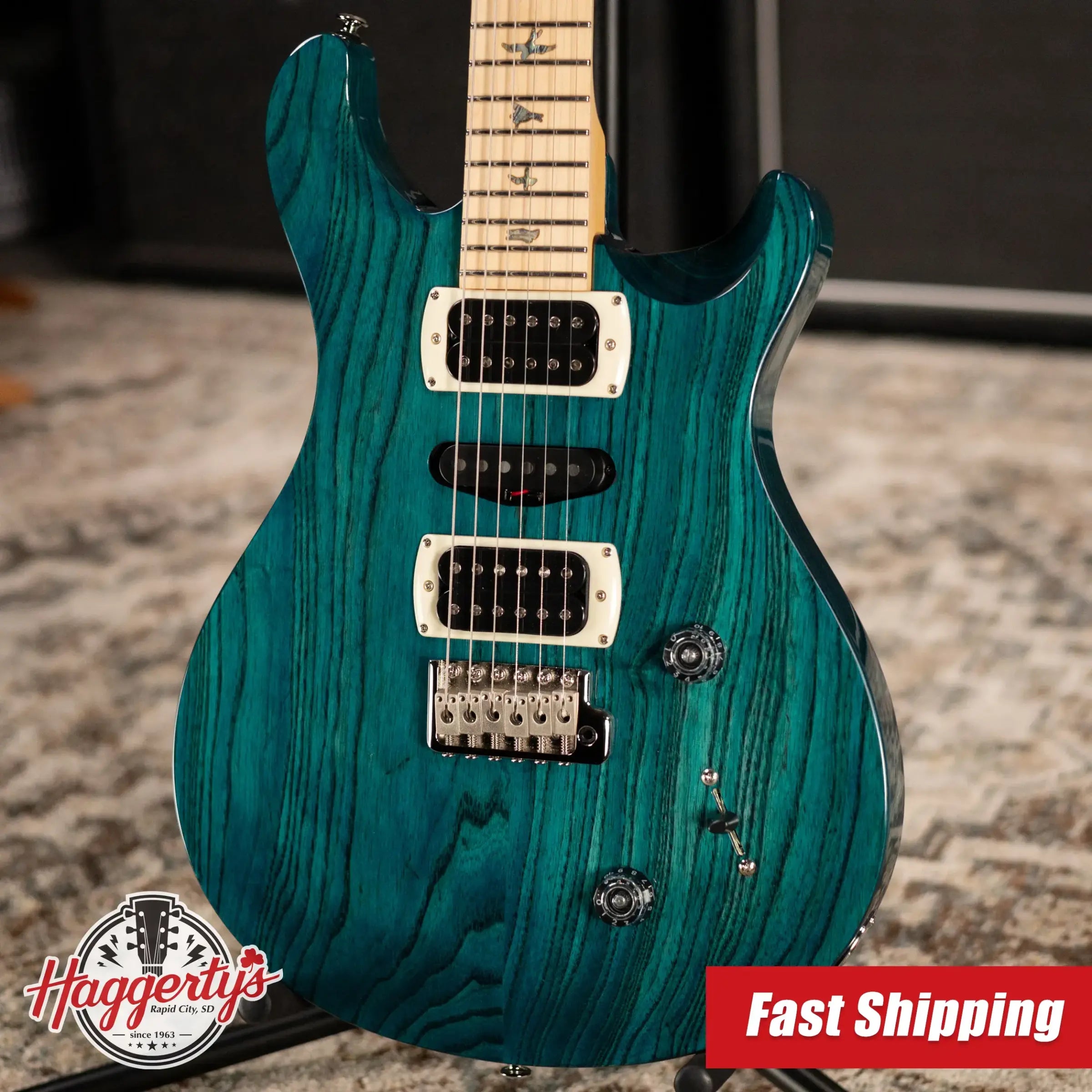 PRS SE Swamp Ash Special 22 Bolt-On Electric Guitar - Iri Blue with Gig Bag