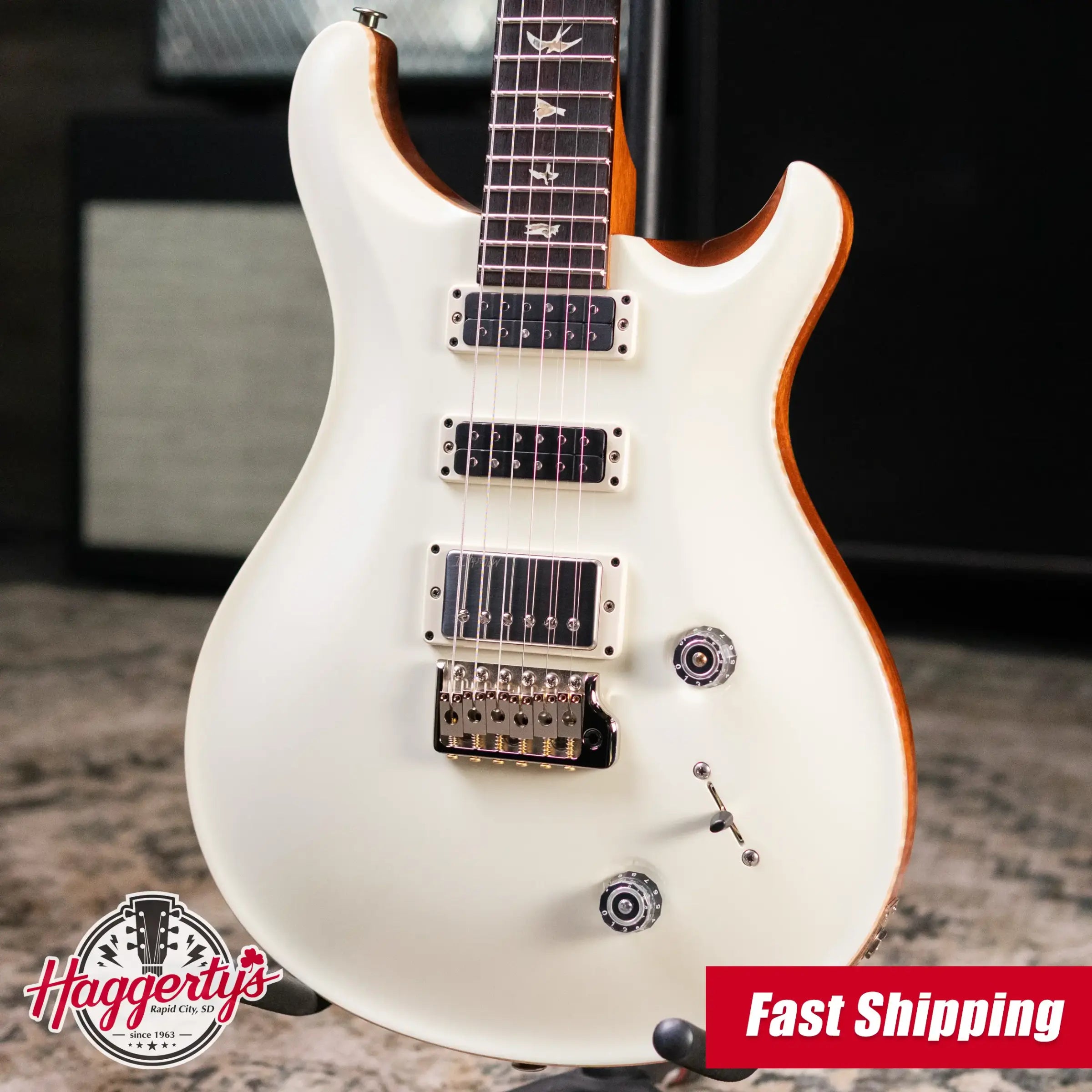 PRS Studio 22 Electric Guitar - Antique White Top with Hardshell Case