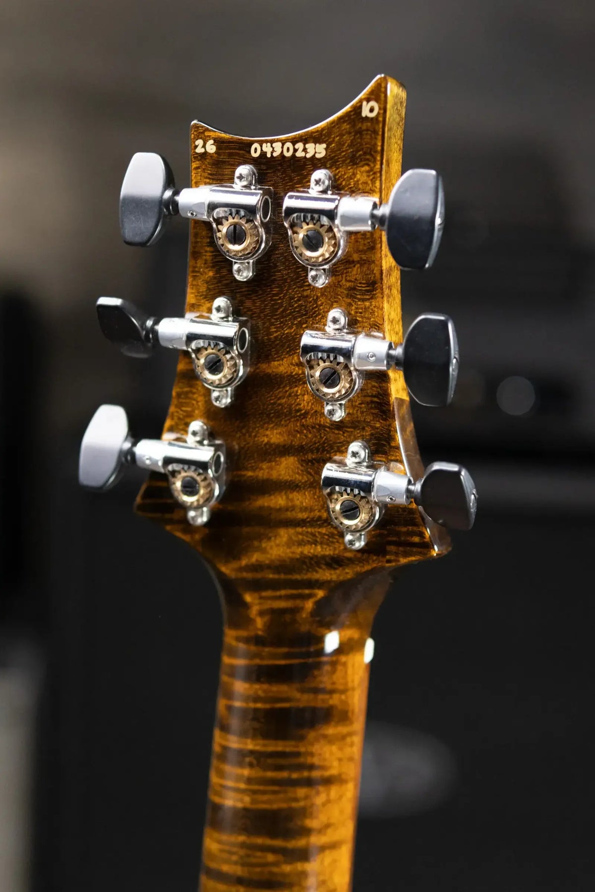 PRS Wood Library Custom 24 Stoptail Limited Edition 10-Top Electric Guitar - Tiger Eye with Hardshell Case