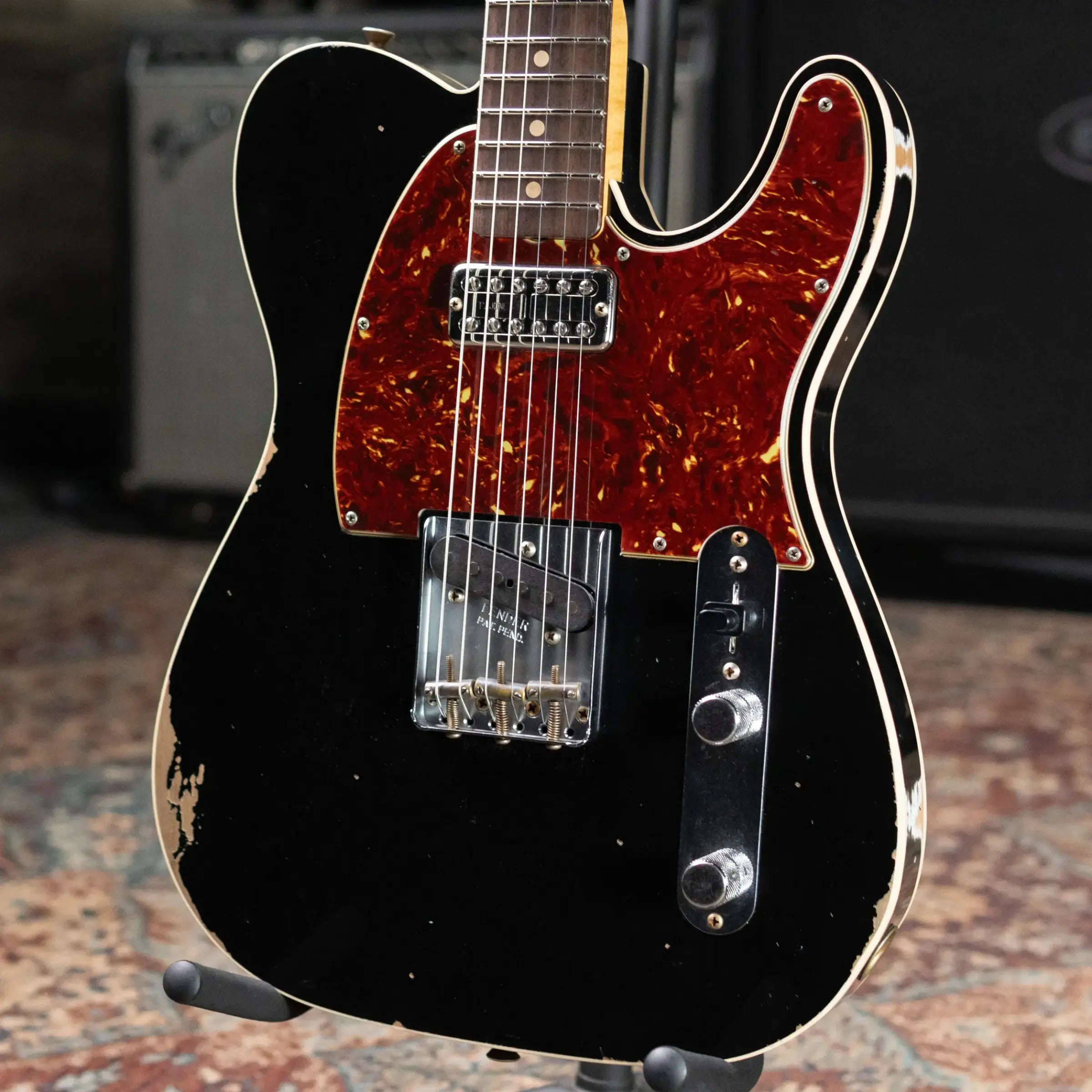 Fender Custom Shop 1960 Telecaster Custom Electric Guitar - Faded Black with Hardshell Case