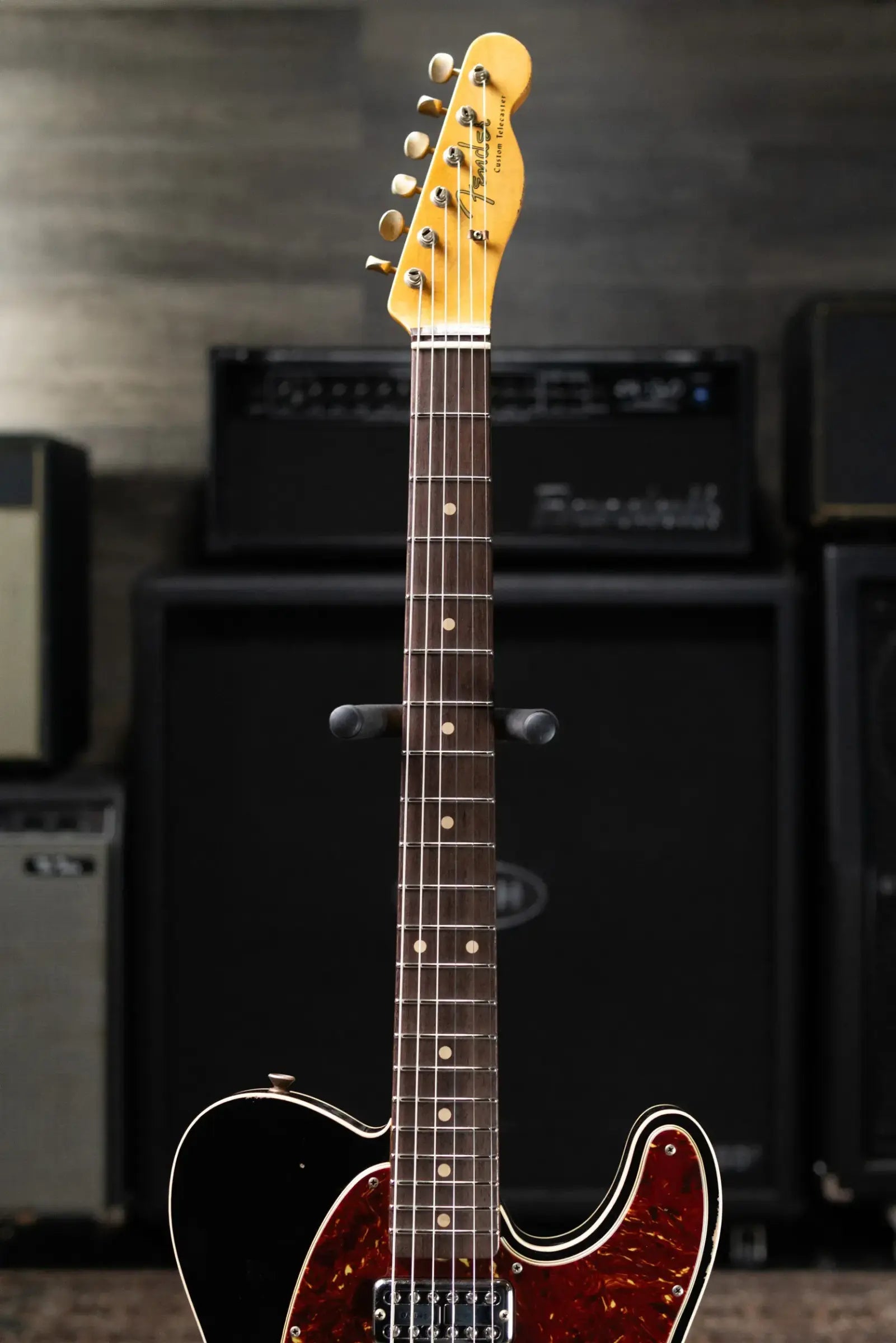 Fender Custom Shop 1960 Telecaster Custom Electric Guitar - Faded Black with Hardshell Case