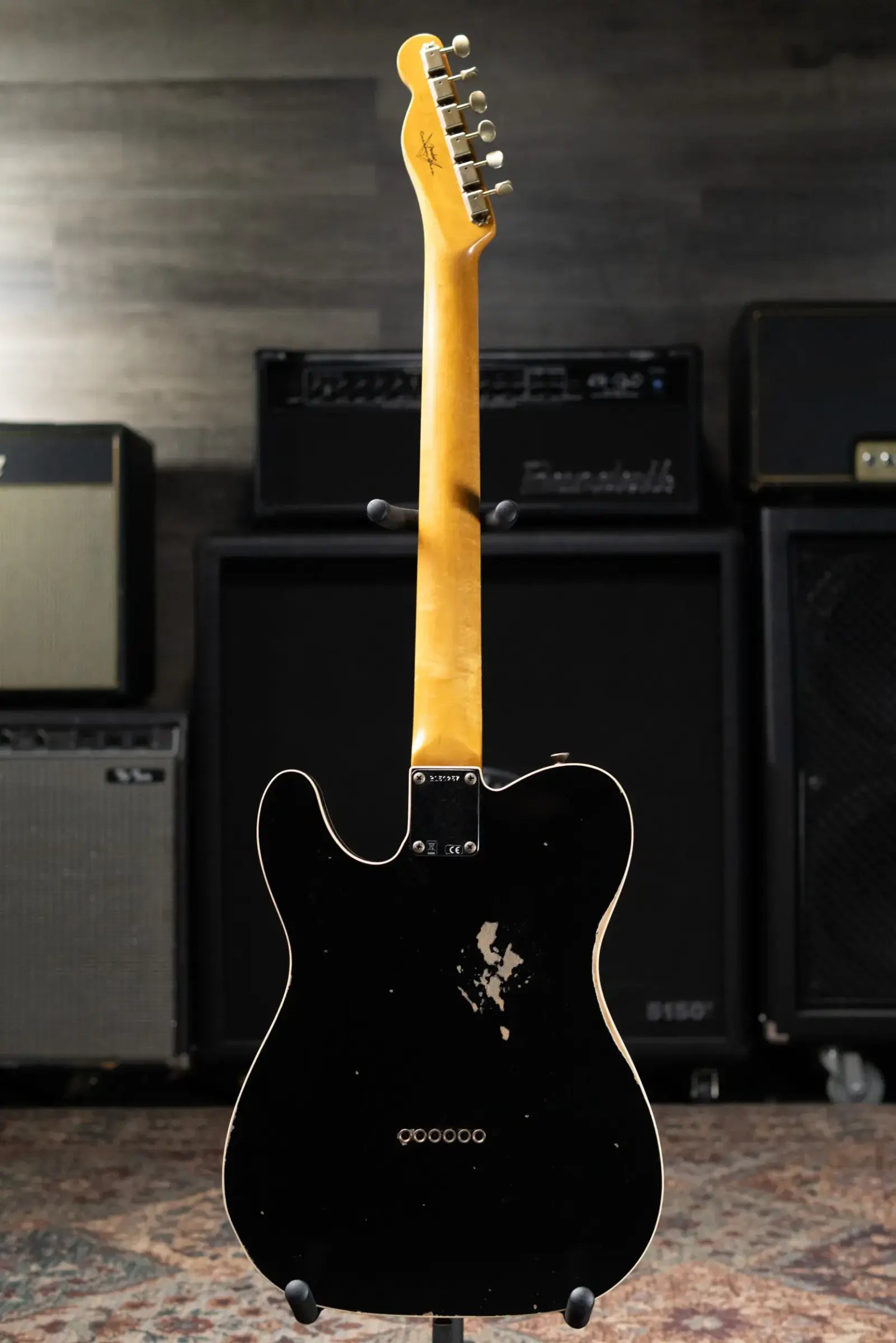 Fender Custom Shop 1960 Telecaster Custom Electric Guitar - Faded Black with Hardshell Case