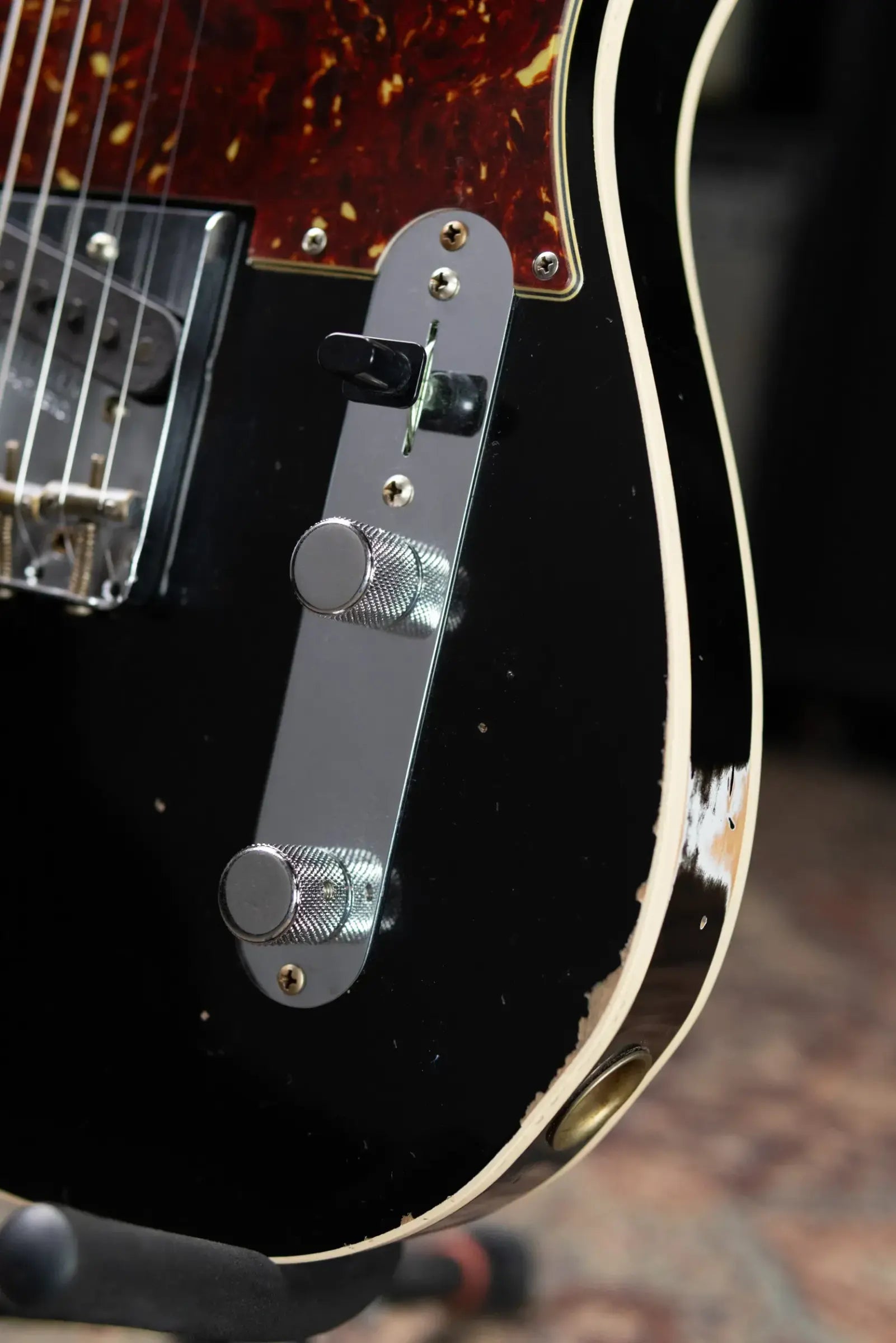 Fender Custom Shop 1960 Telecaster Custom Electric Guitar - Faded Black with Hardshell Case