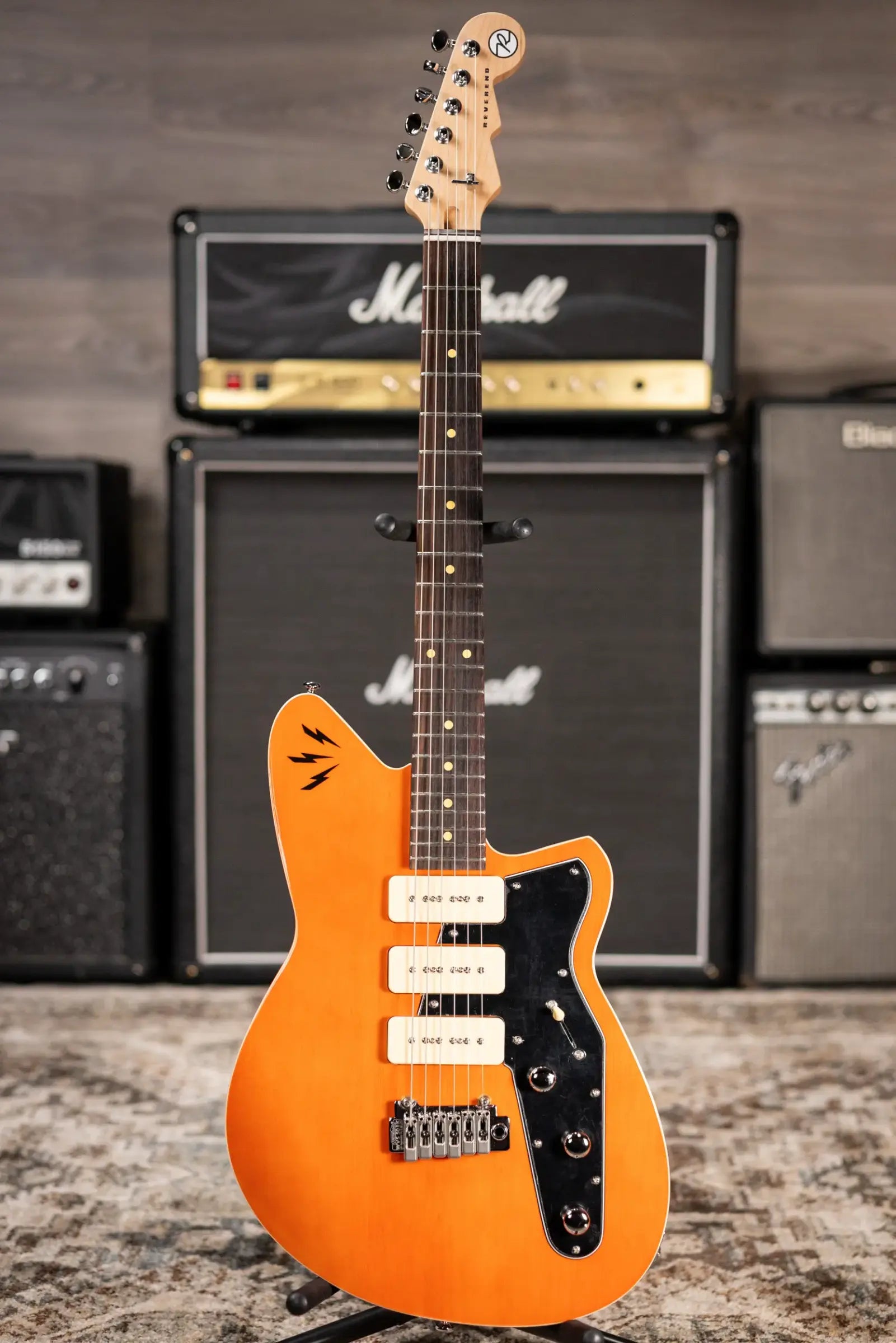Reverend Ron Asheton Jetstream 390 Electric Guitar - Rock Orange