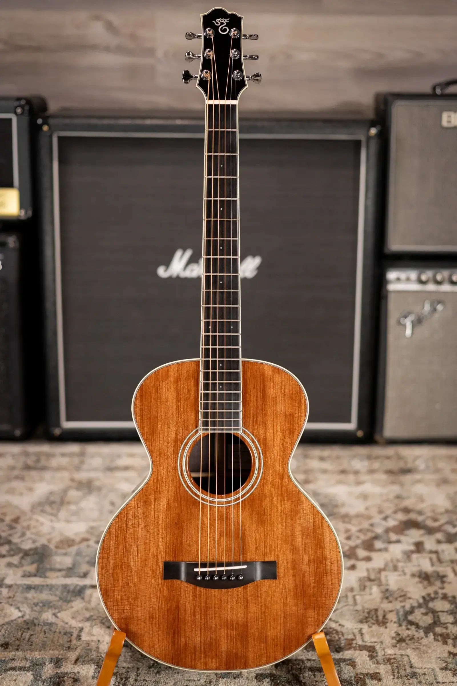 Santa Cruz Firefly Parlor Acoustic/Electric Guitar - Sinker Redwood/Indian Rosewood with Hardshell Case