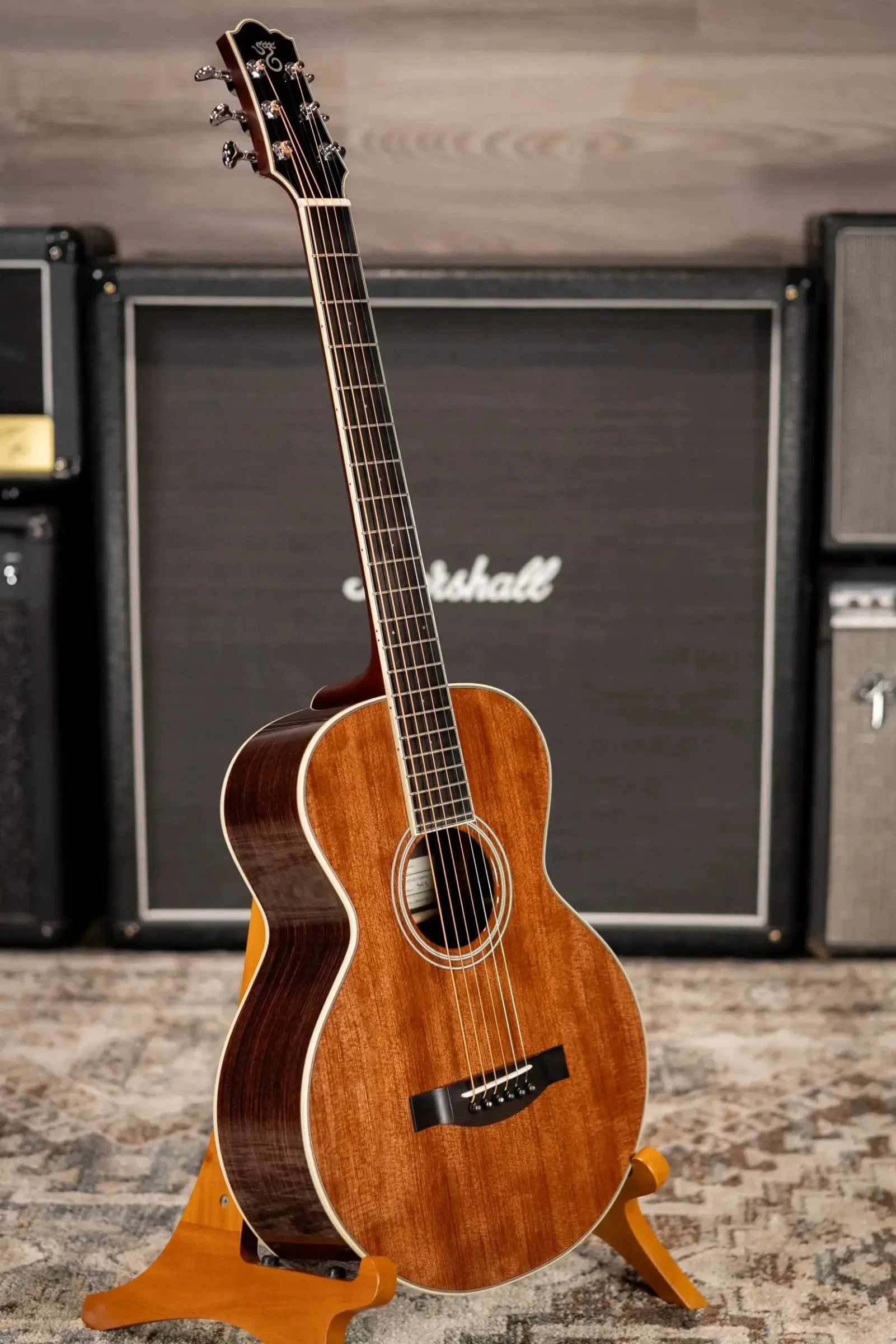 Santa Cruz Firefly Parlor Acoustic/Electric Guitar - Sinker Redwood/Indian Rosewood with Hardshell Case