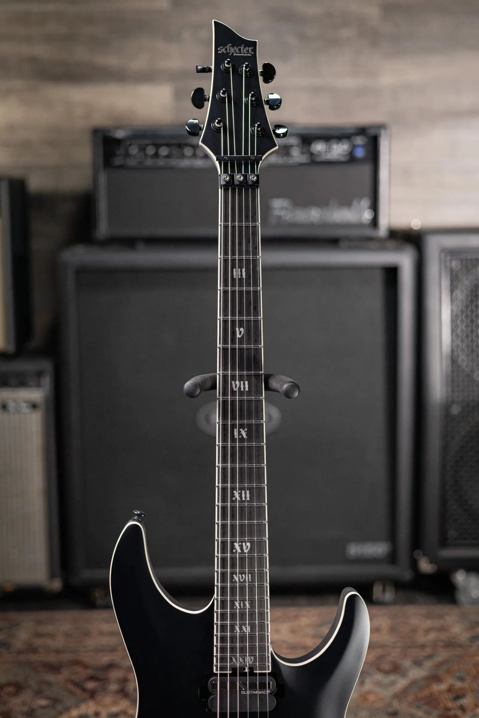 Schecter C-1 FR S SLS Elite Evil Twin Electric Guitar - Satin Black