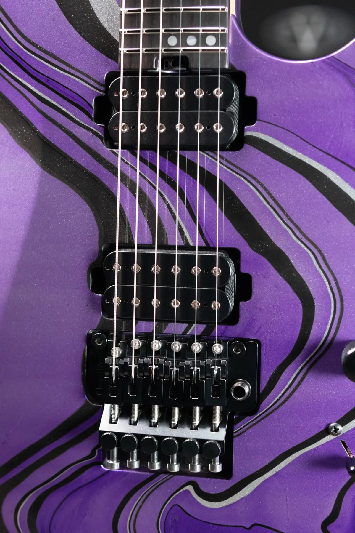 Schecter Custom Shop Sunset Extreme-6 FR Electric Guitar - Purple Swirl with Hardshell Case