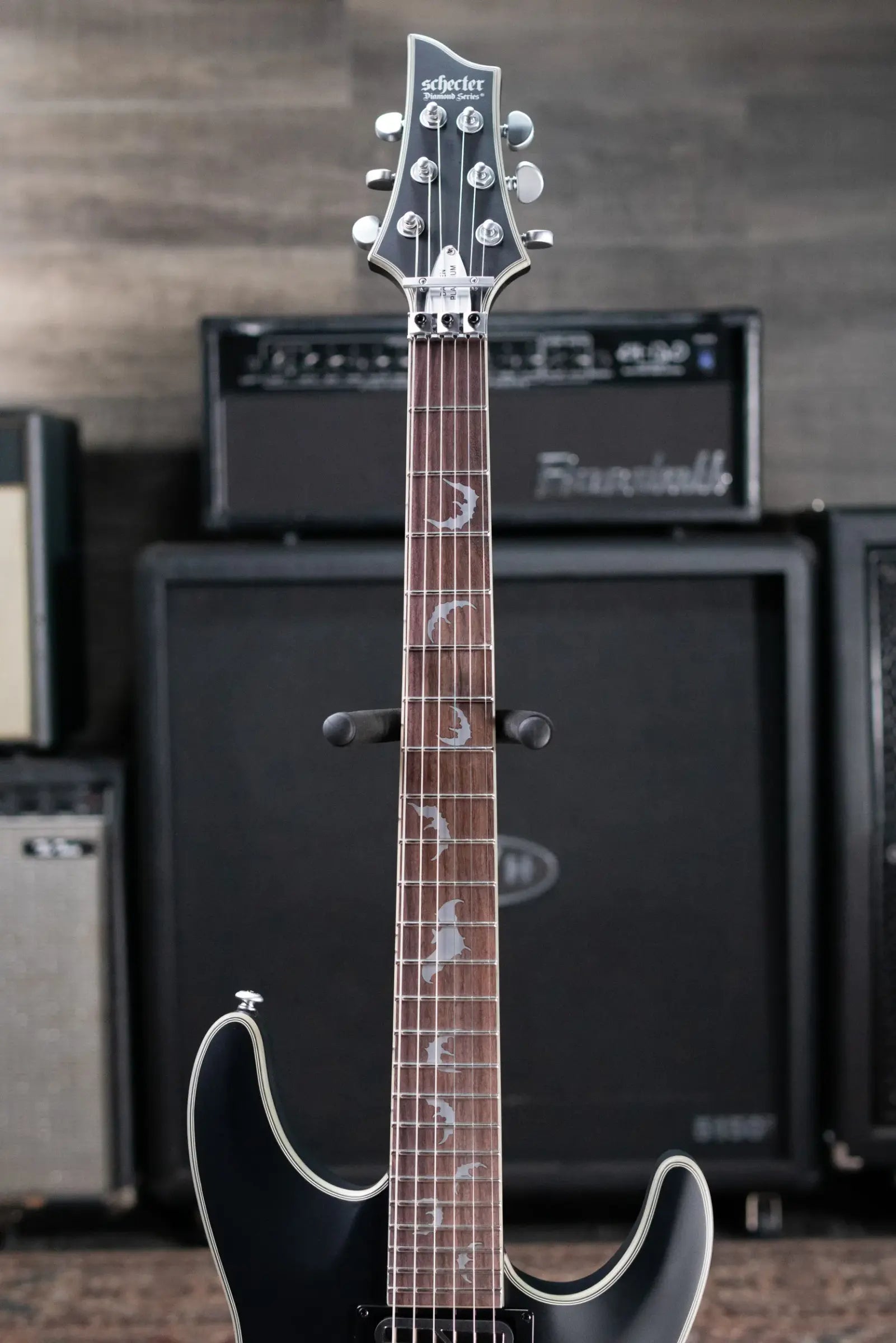 Schecter Damien Platinum-6 FR S Electric Guitar - Satin Black