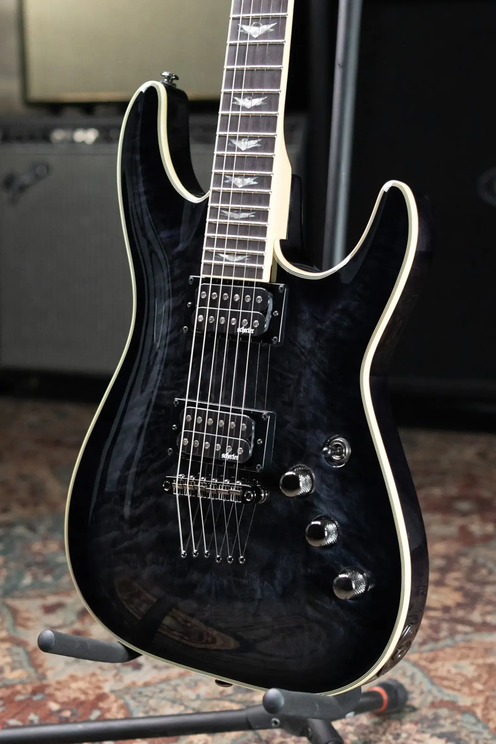 Schecter Omen Extreme-6 Electric Guitar - See Thru Black