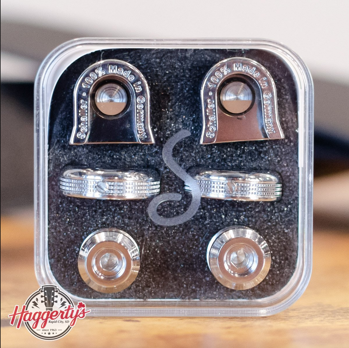 Schaller S-Locks S Security Strap Locks and Buttons - Small Chrome