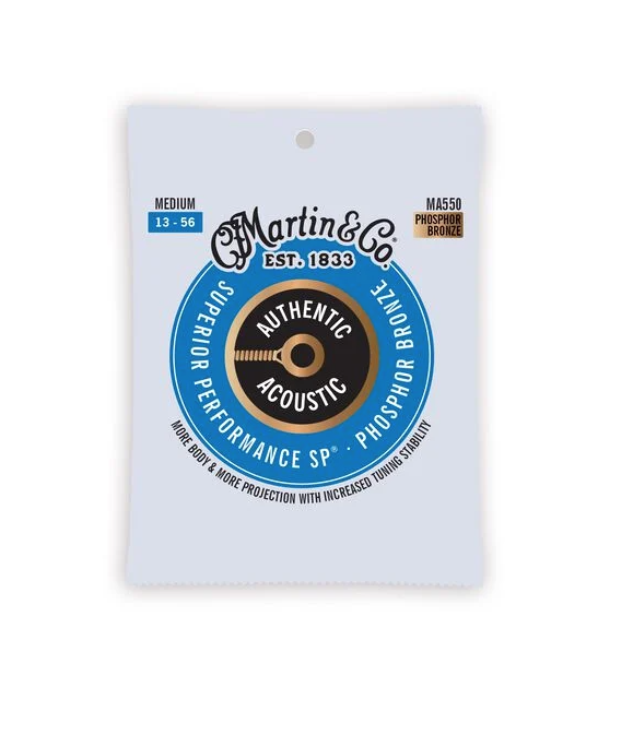 Martin MA550 13-56 Authentic Acoustic SP® Guitar Strings Phosphor Bronze