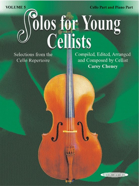 Solos for Young Cellists Cello & Piano- Volume 5 Book Alfred Publishing