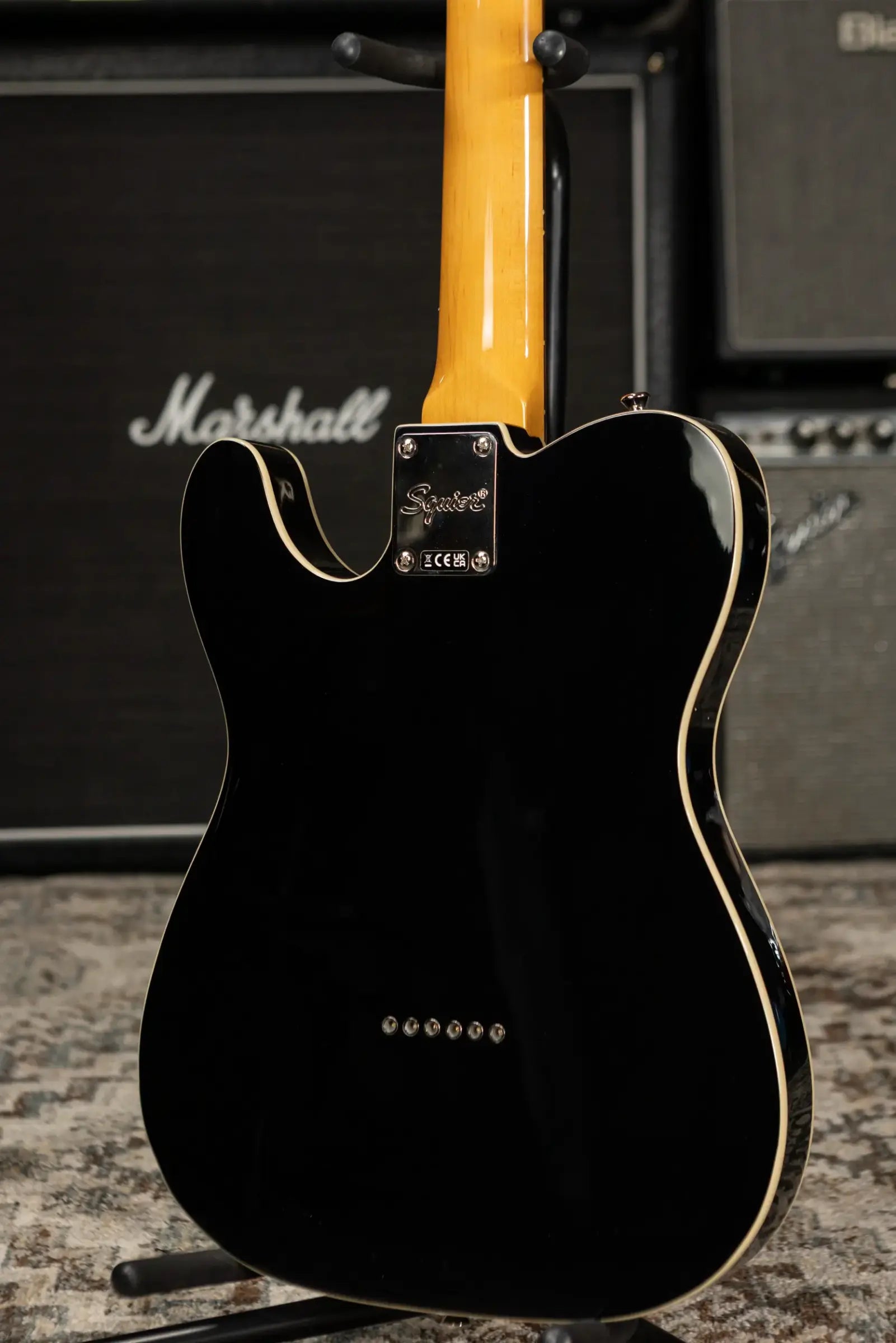 Squier Classic Vibe Baritone Custom Telecaster Electric Guitar - Black
