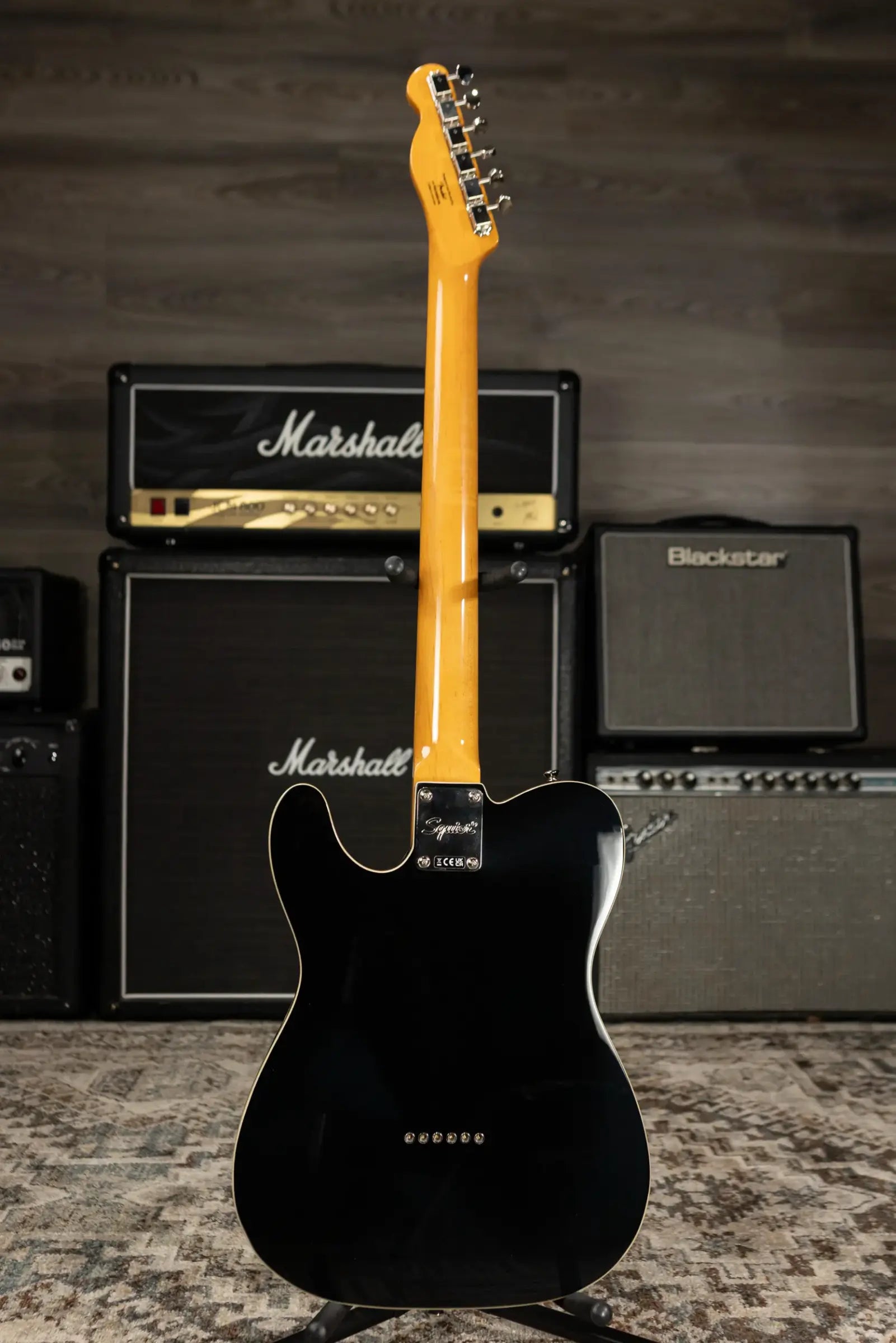 Squier Classic Vibe Baritone Custom Telecaster Electric Guitar - Black