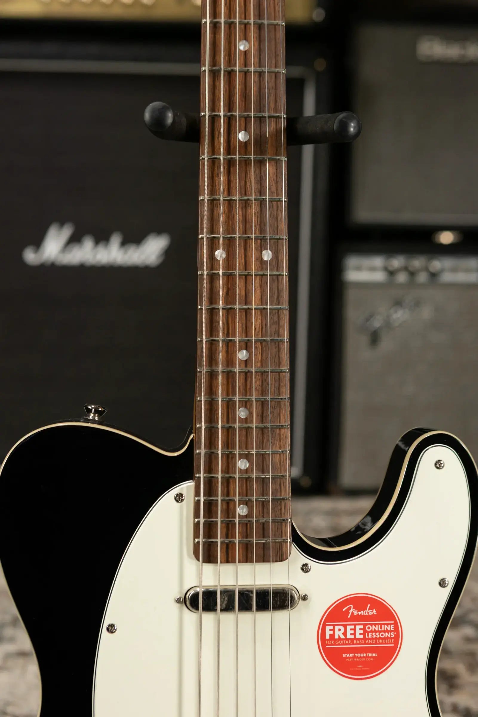 Squier Classic Vibe Baritone Custom Telecaster Electric Guitar - Black