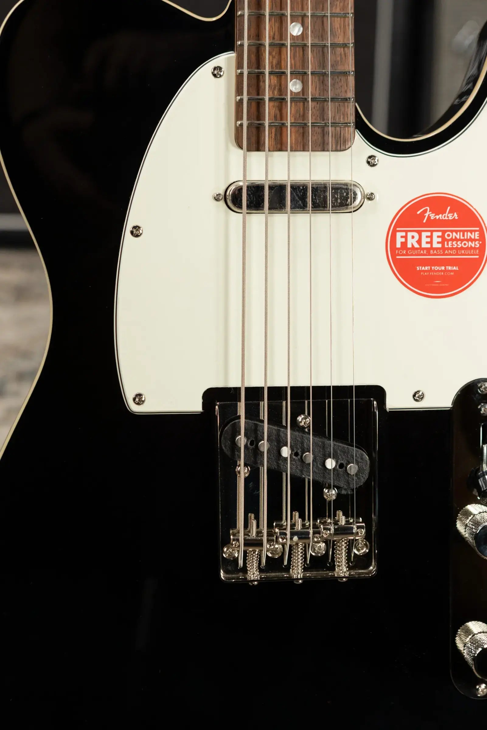 Squier Classic Vibe Baritone Custom Telecaster Electric Guitar - Black