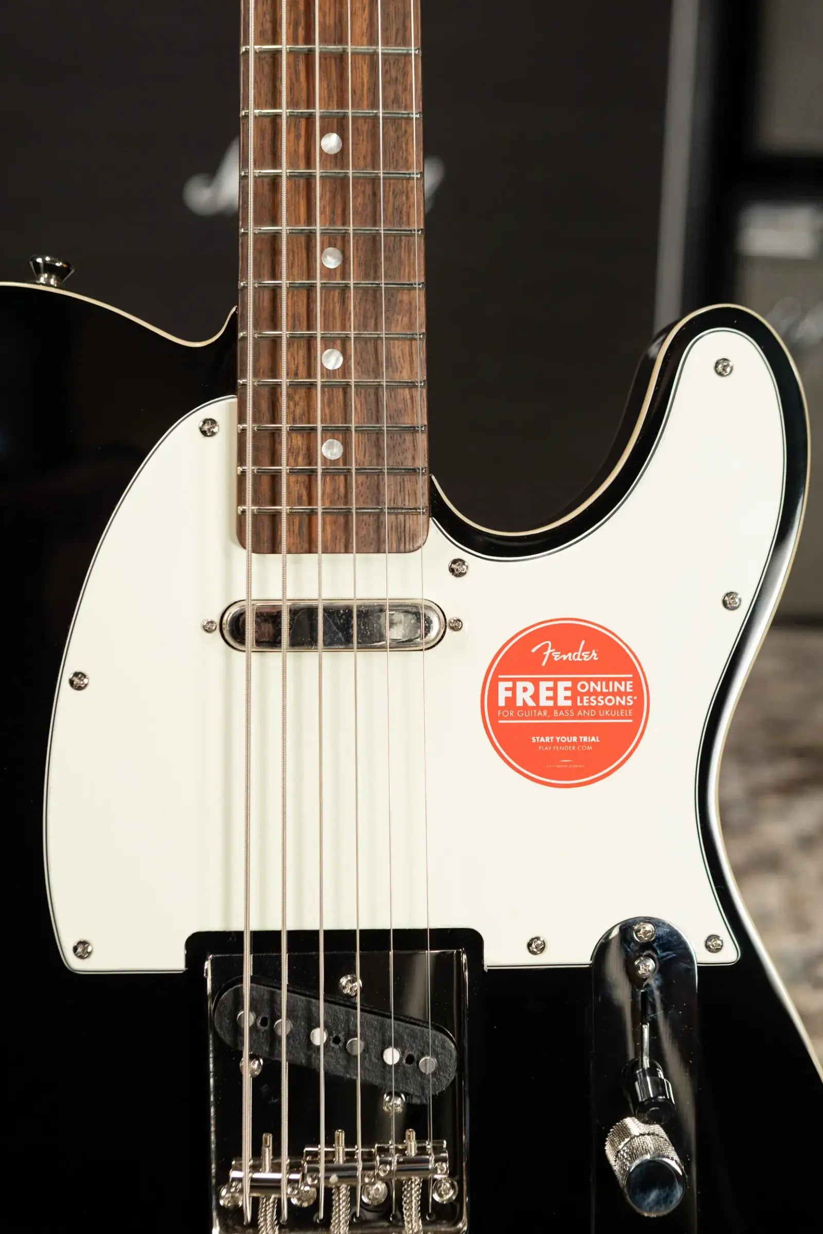 Squier Classic Vibe Baritone Custom Telecaster Electric Guitar - Black