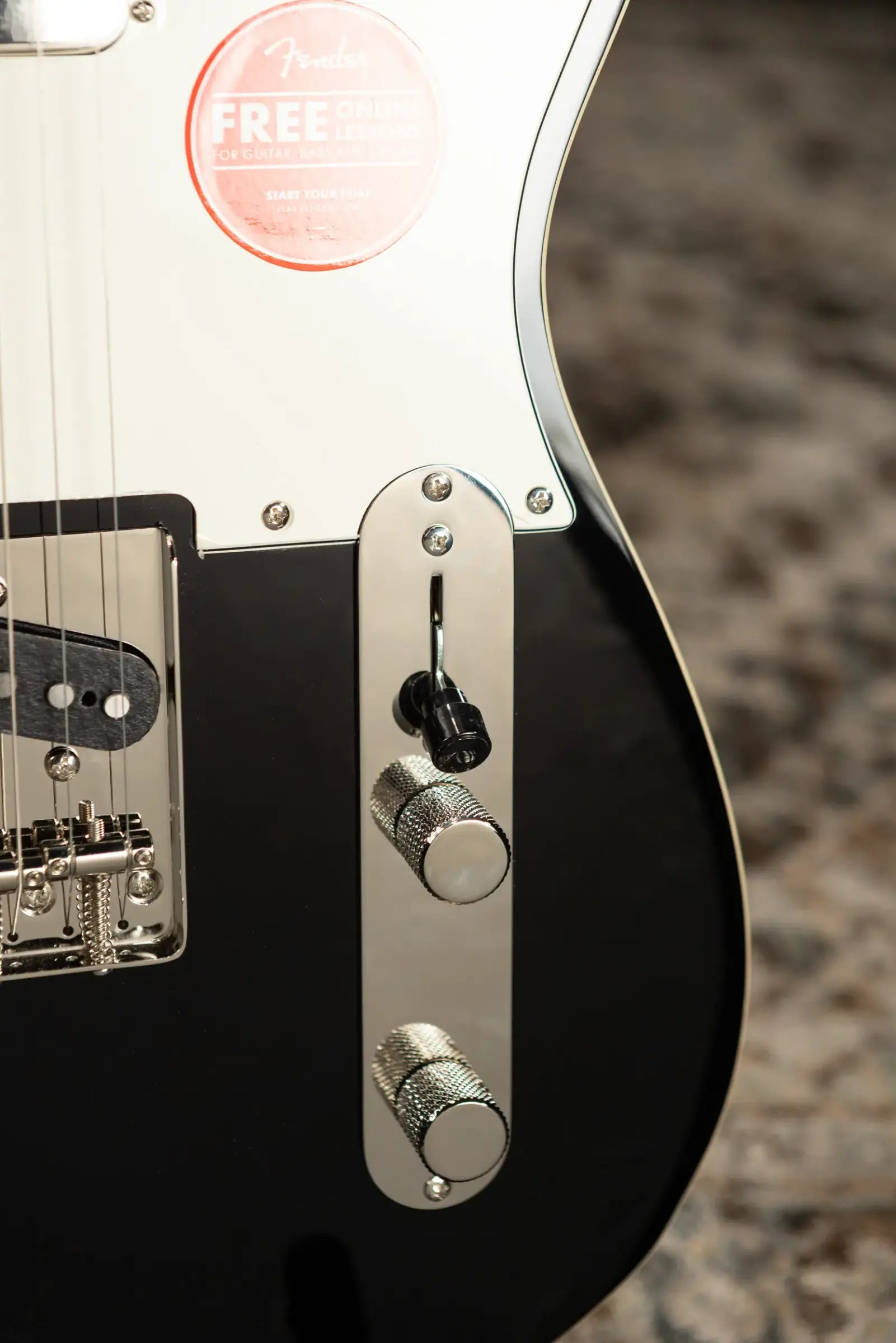 Squier Classic Vibe Baritone Custom Telecaster Electric Guitar - Black