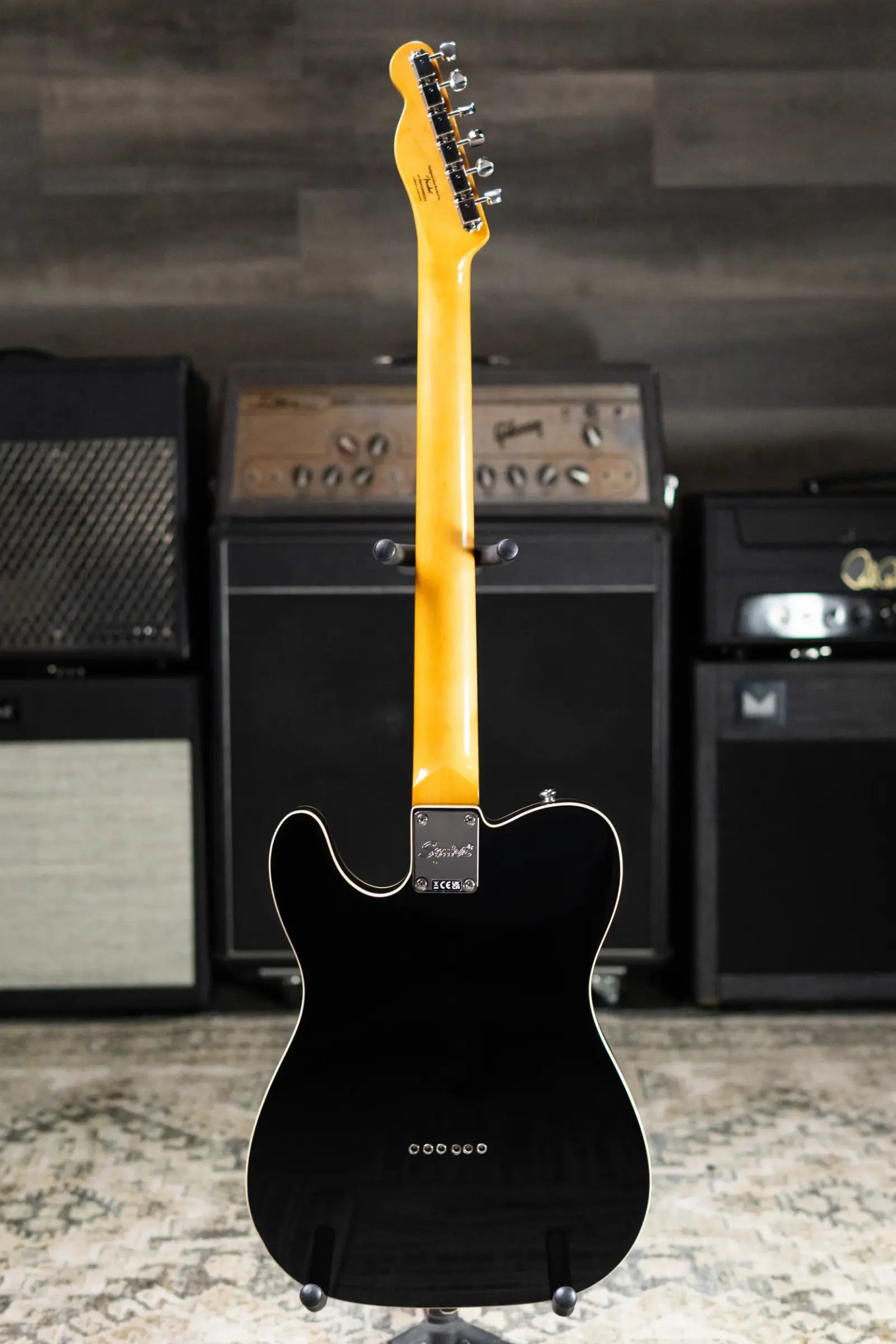 Squier Classic Vibe Baritone Custom Telecaster Electric Guitar - Black