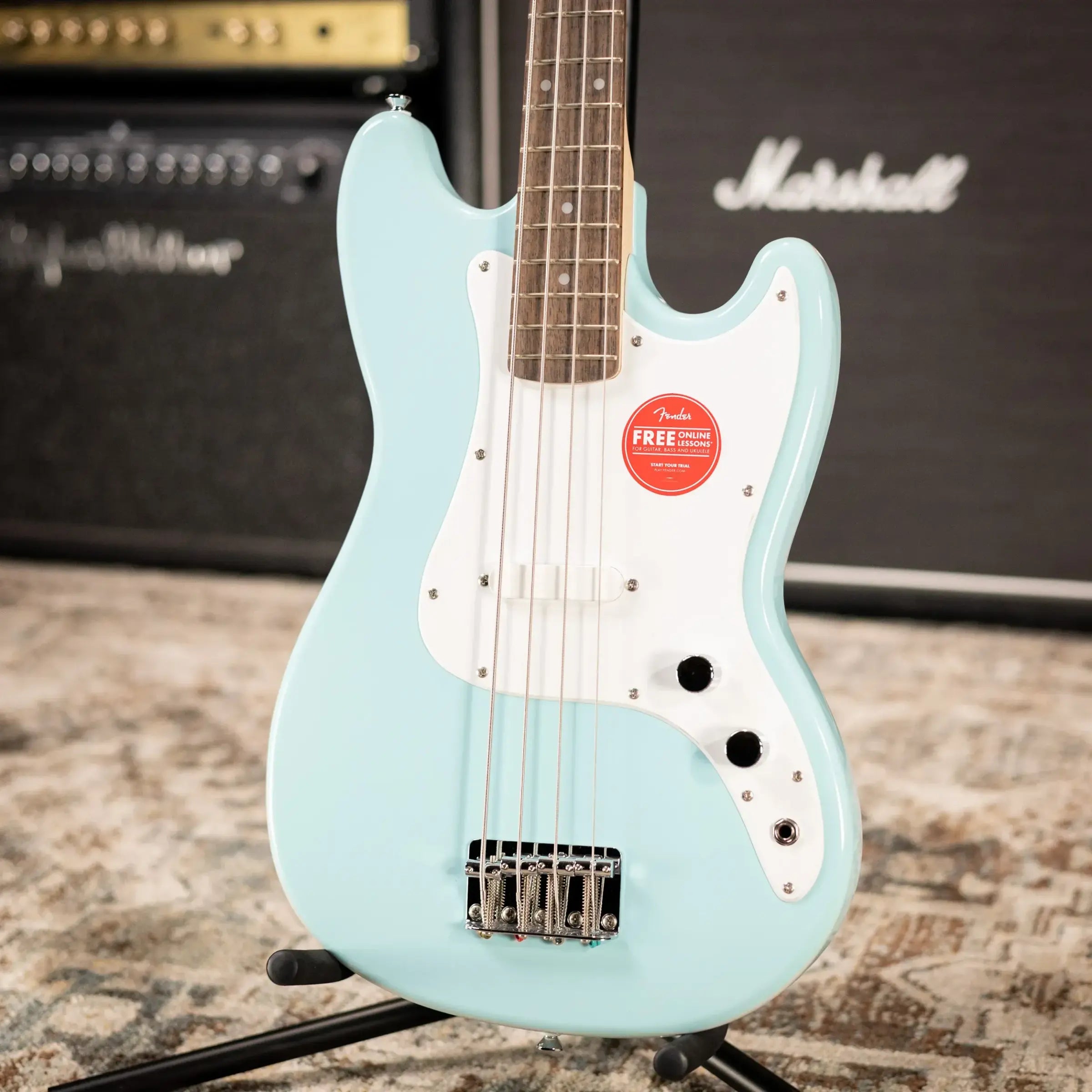 Squier Sonic Bronco Bass - Daphne Blue