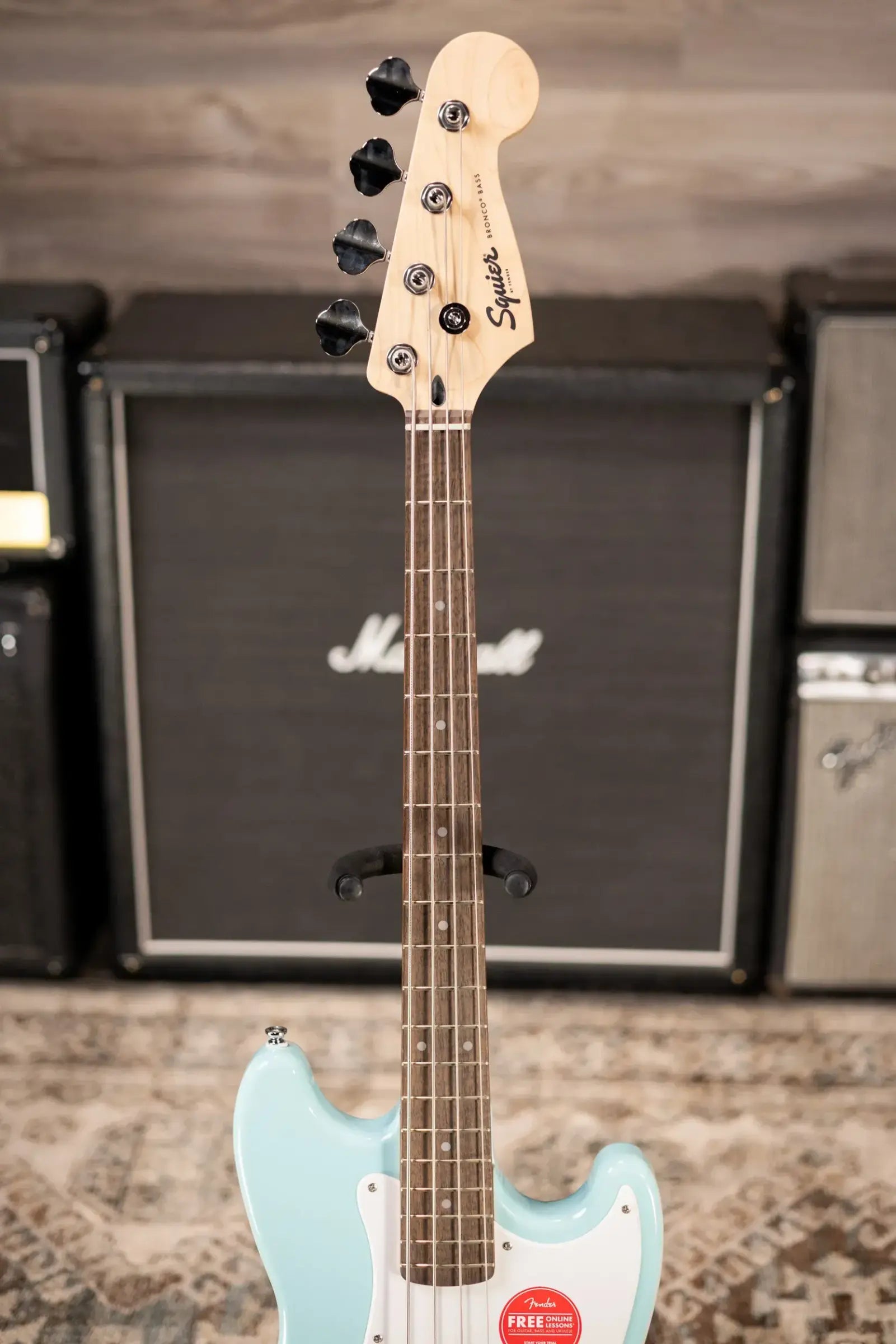 Squier Sonic Bronco Bass - Daphne Blue