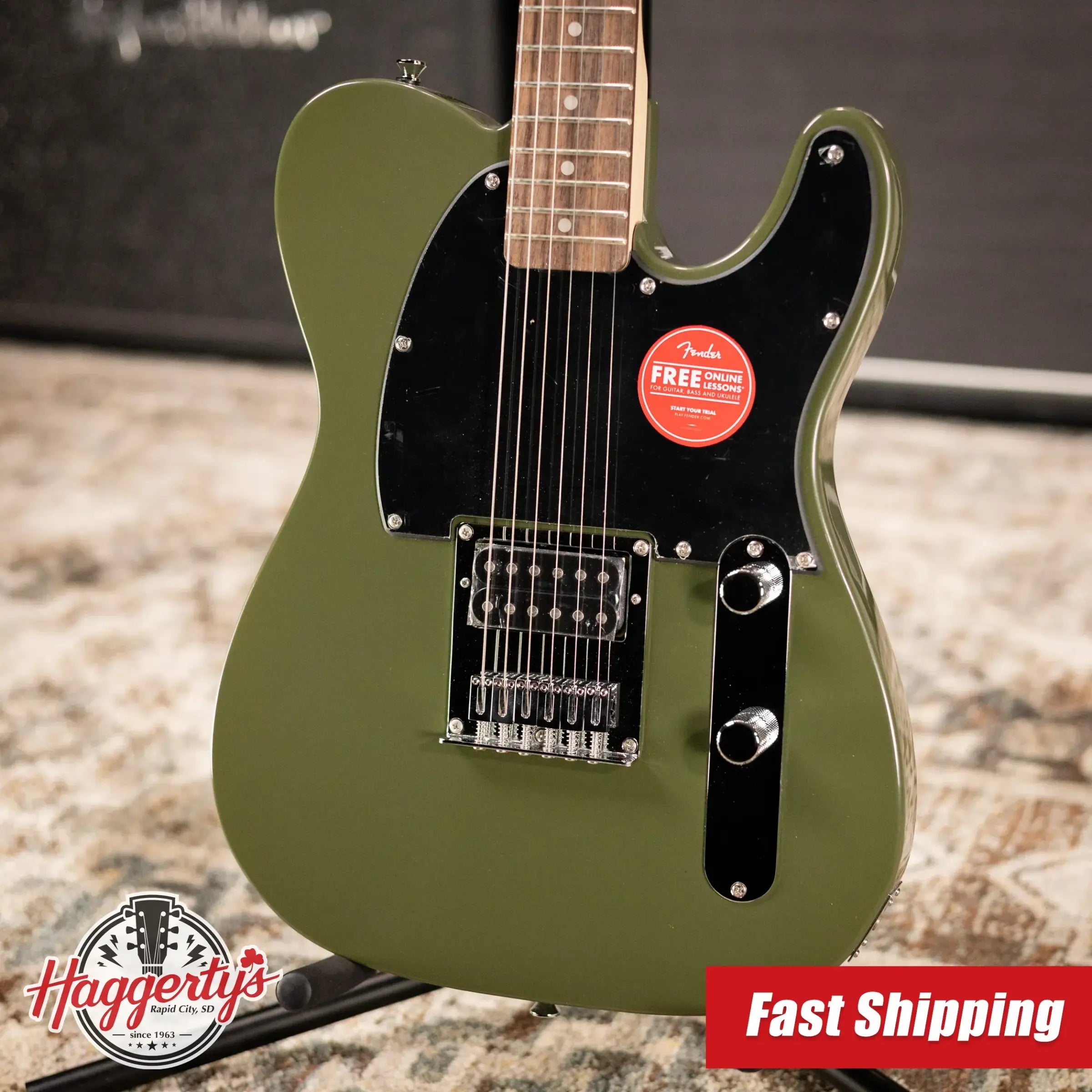 Squier Sonic Esquire H Electric Guitar - Olive