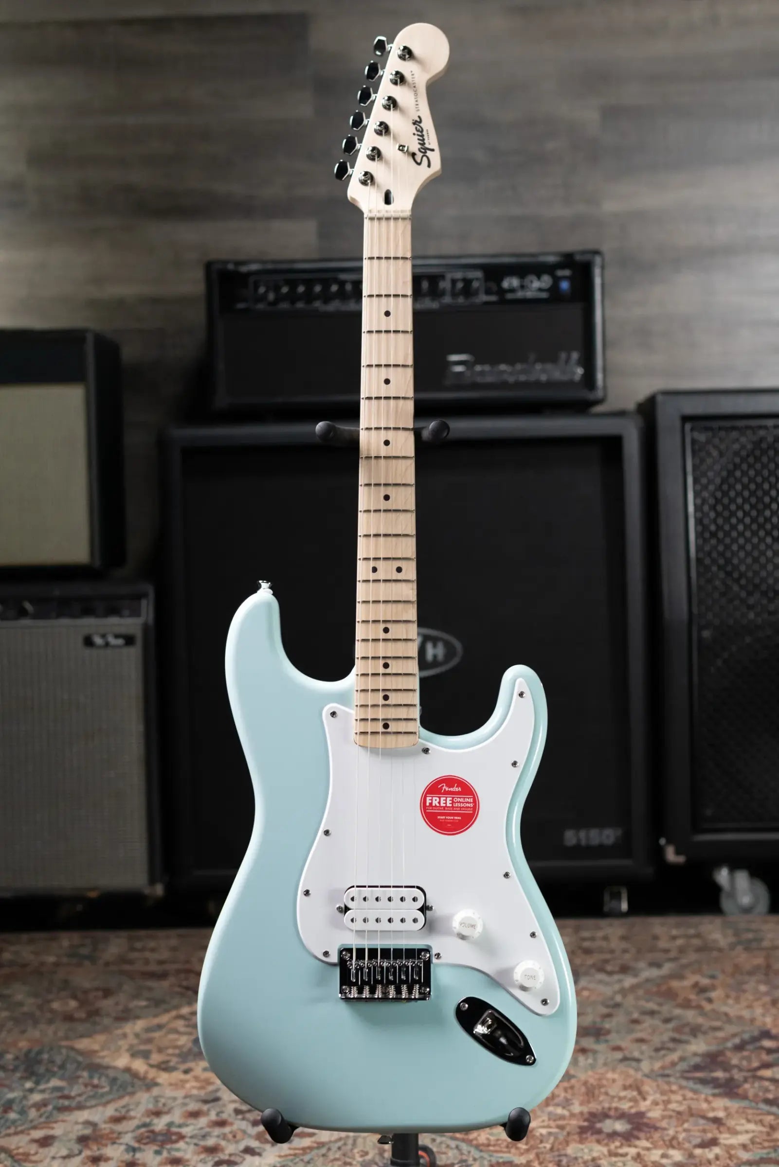Squier Sonic Stratocaster HT H Electric Guitar - Sonic Blue