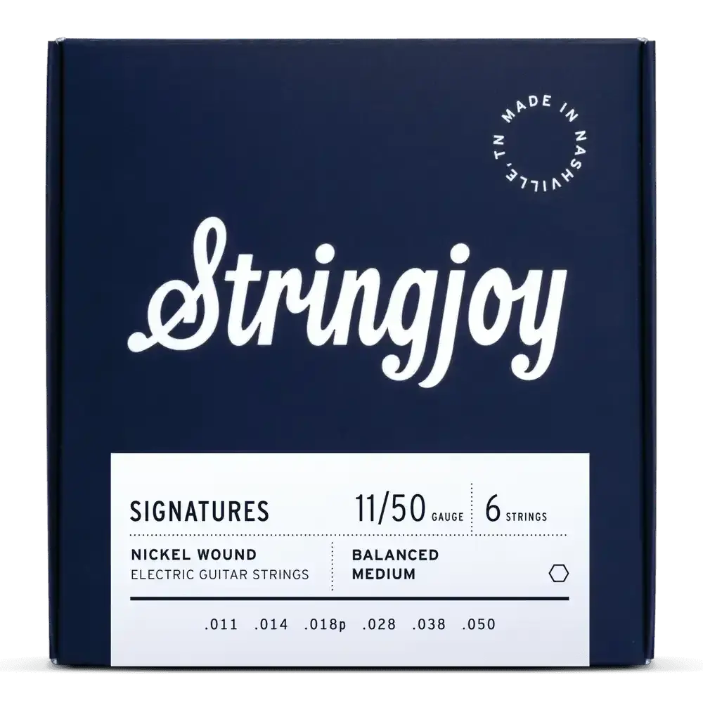 Stringjoy Signatures Balanced Medium Gauge (11-50) Nickel Wound Electric Guitar Strings