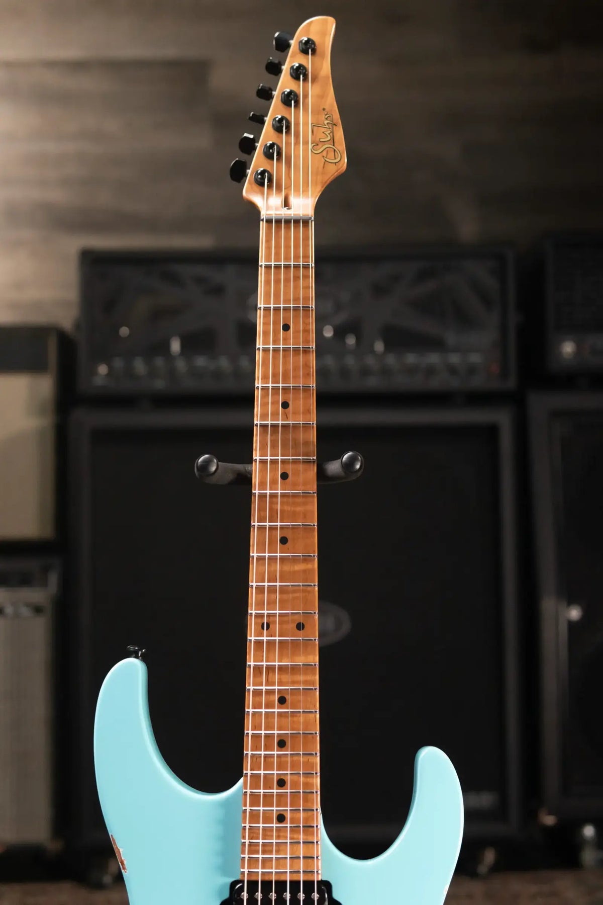 Suhr Custom Shop Modern Antique Electric Guitar - Daphne Blue with Hardshell Case