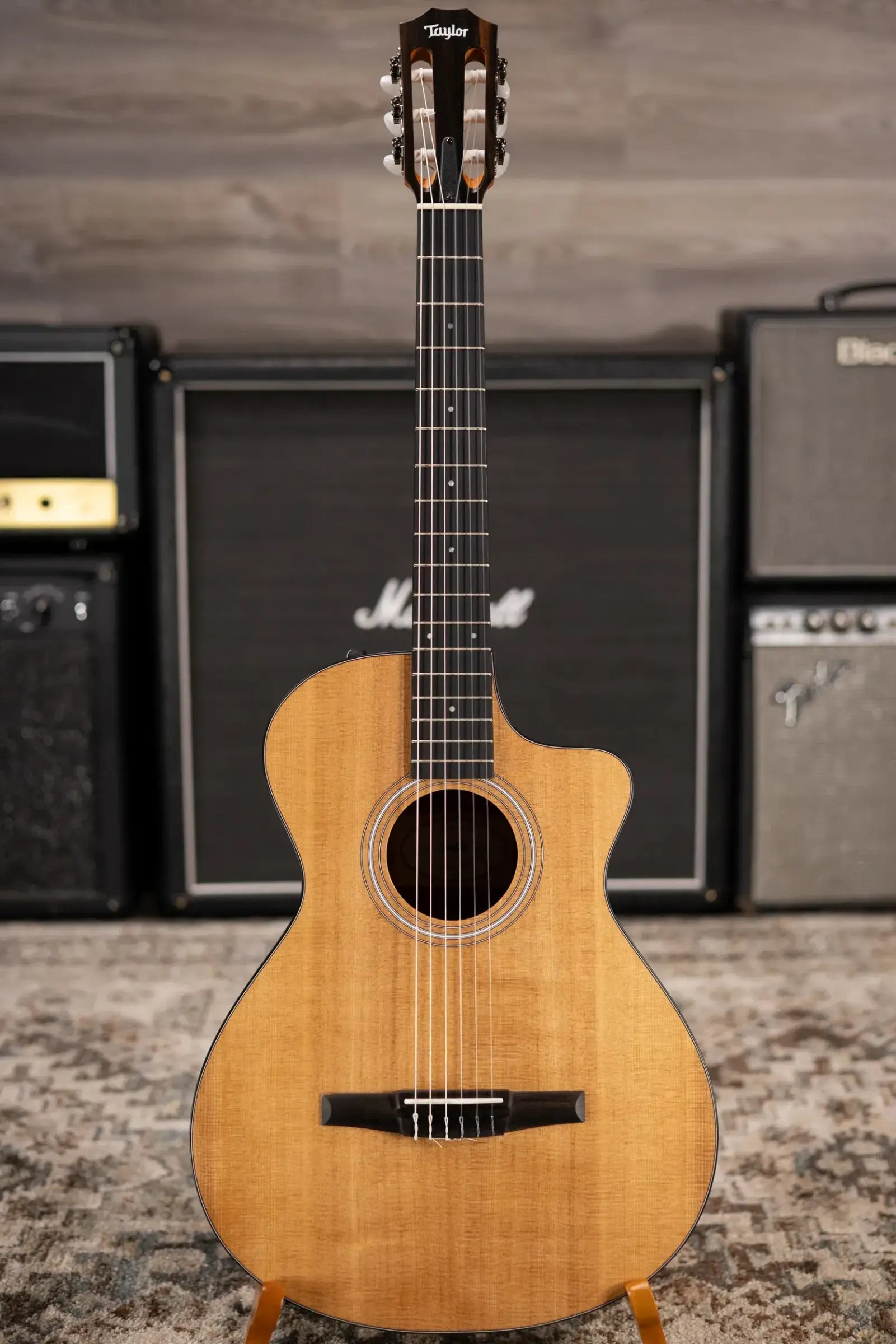 Taylor 112ce-N Nylon Grand Concert Acoustic/Electric Guitar with Gig Bag
