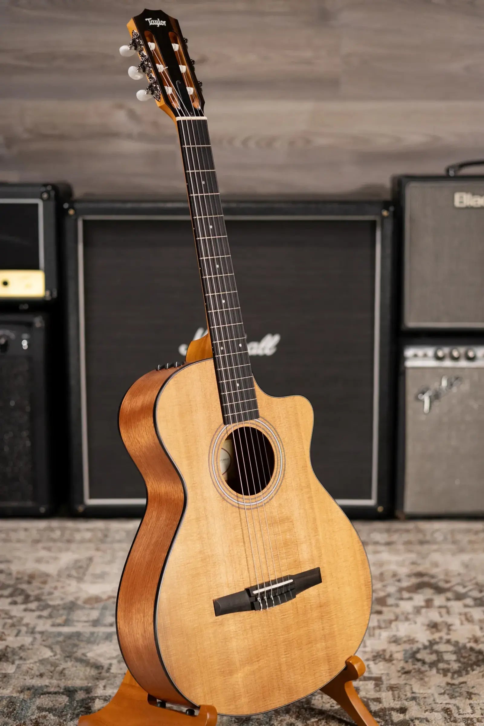 Taylor 112ce-N Nylon Grand Concert Acoustic/Electric Guitar with Gig Bag