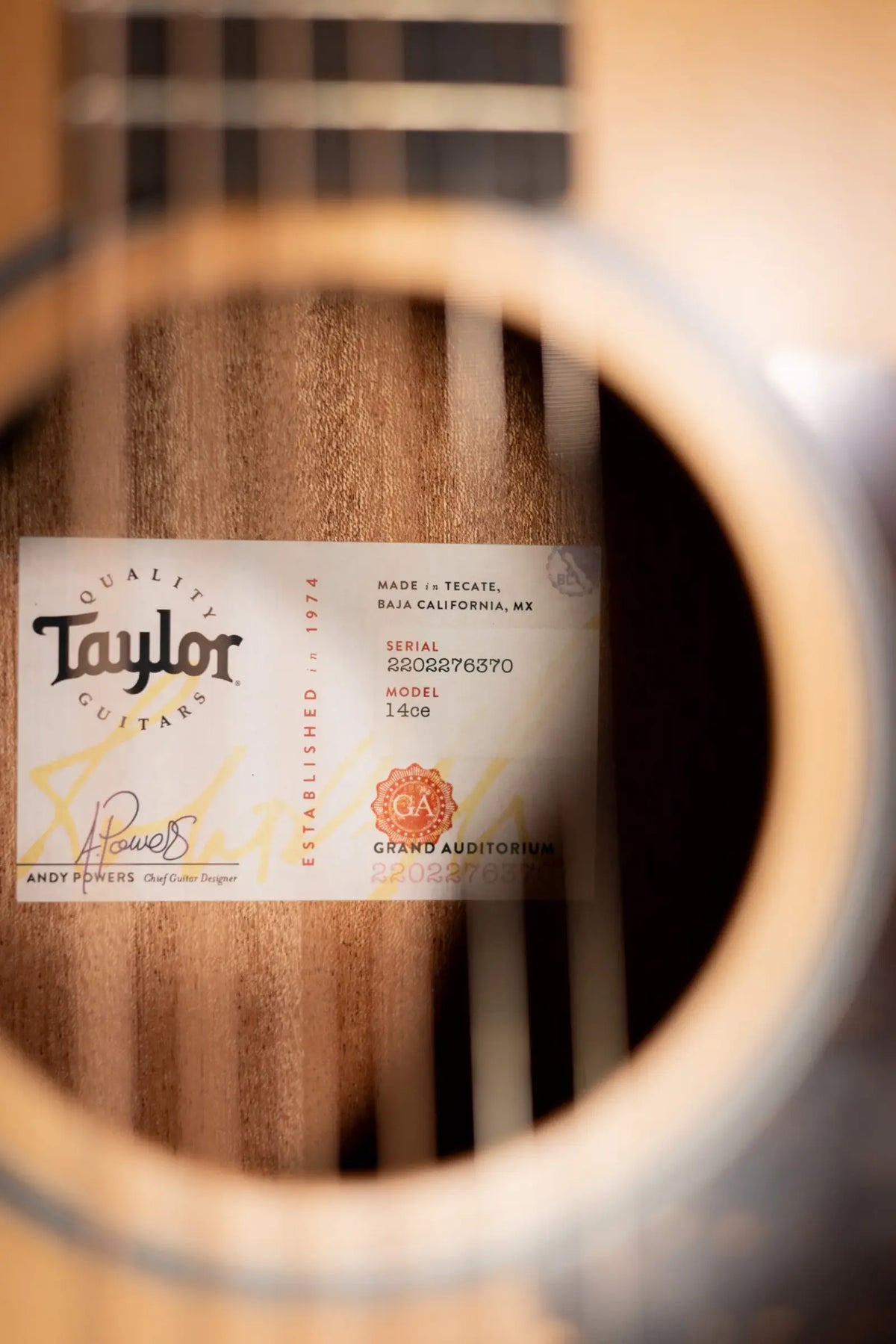Taylor 14ce Grand Auditorium Acoustic/Electric Guitar with Gig Bag