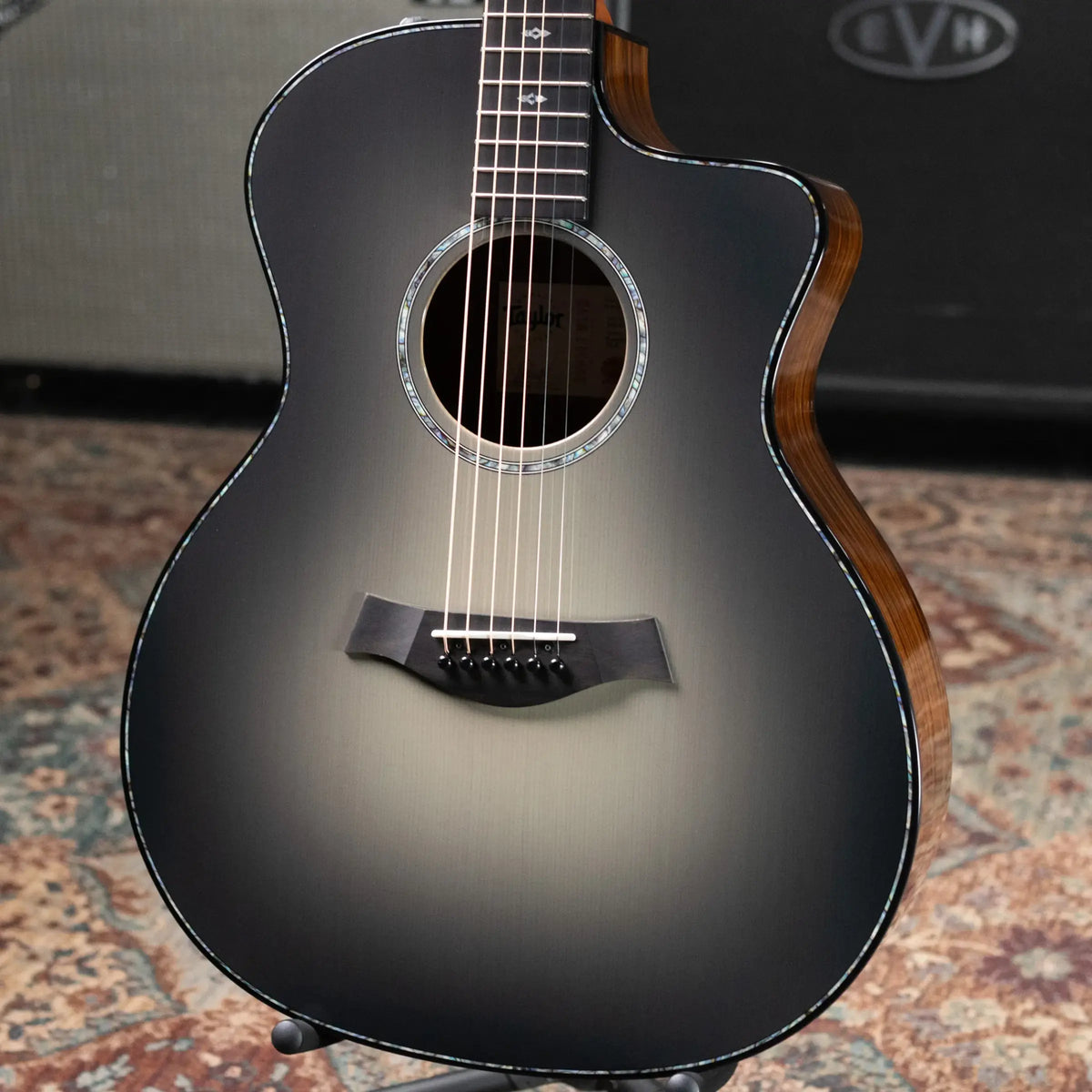 Taylor 214ce DLX Sunset Blvd Grand Auditorium Acoustic/Electric Guitar - Silverburst with Hardshell Case - Prototype