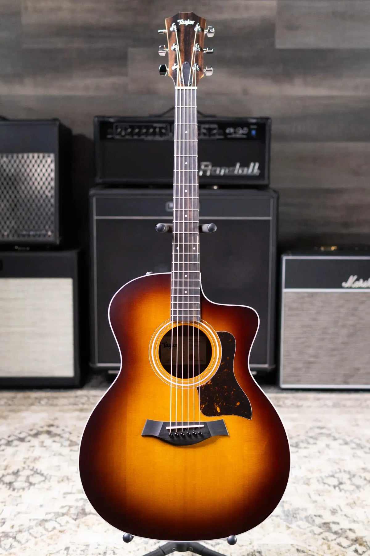 Taylor 214ce Grand Auditorium Acoustic/Electric Guitar - Shaded Edge Burst with Gig Bag