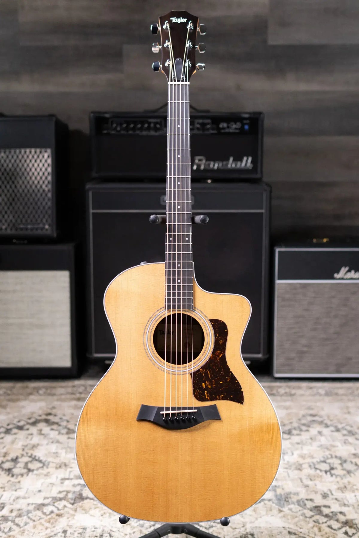 Taylor 214ce Grand Auditorium Acoustic/Electric Guitar with Gig Bag - Factory Used