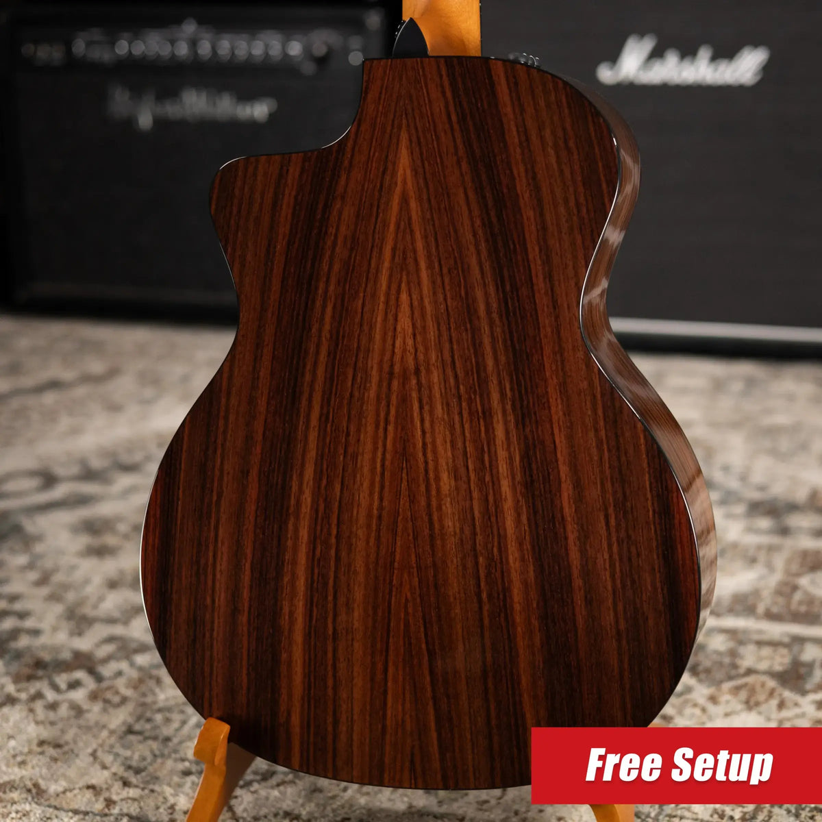 Taylor 214ce-N Plus Sunset Blvd Nylon Grand Auditorium Acoustic/Electric Guitar - Shaded Edge Burst with Aerocase