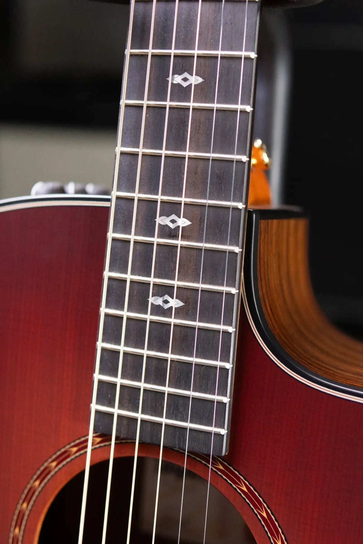 Taylor 214ce Sunset Blvd Grand Auditorium Acoustic/Electric Guitar - Sepia Burst with Gig Bag - Prototype