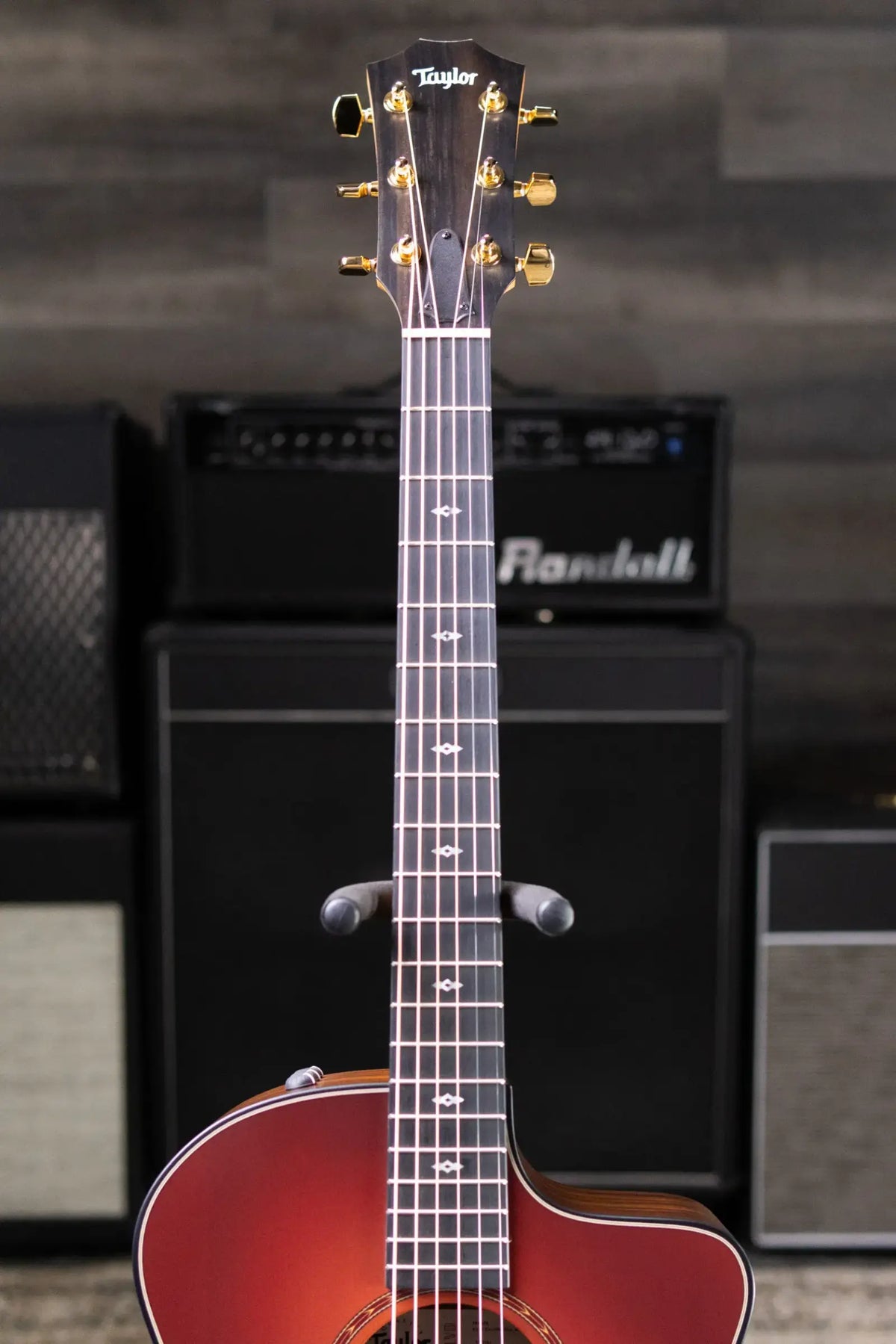 Taylor 214ce Sunset Blvd Grand Auditorium Acoustic/Electric Guitar - Sepia Burst with Gig Bag - Prototype