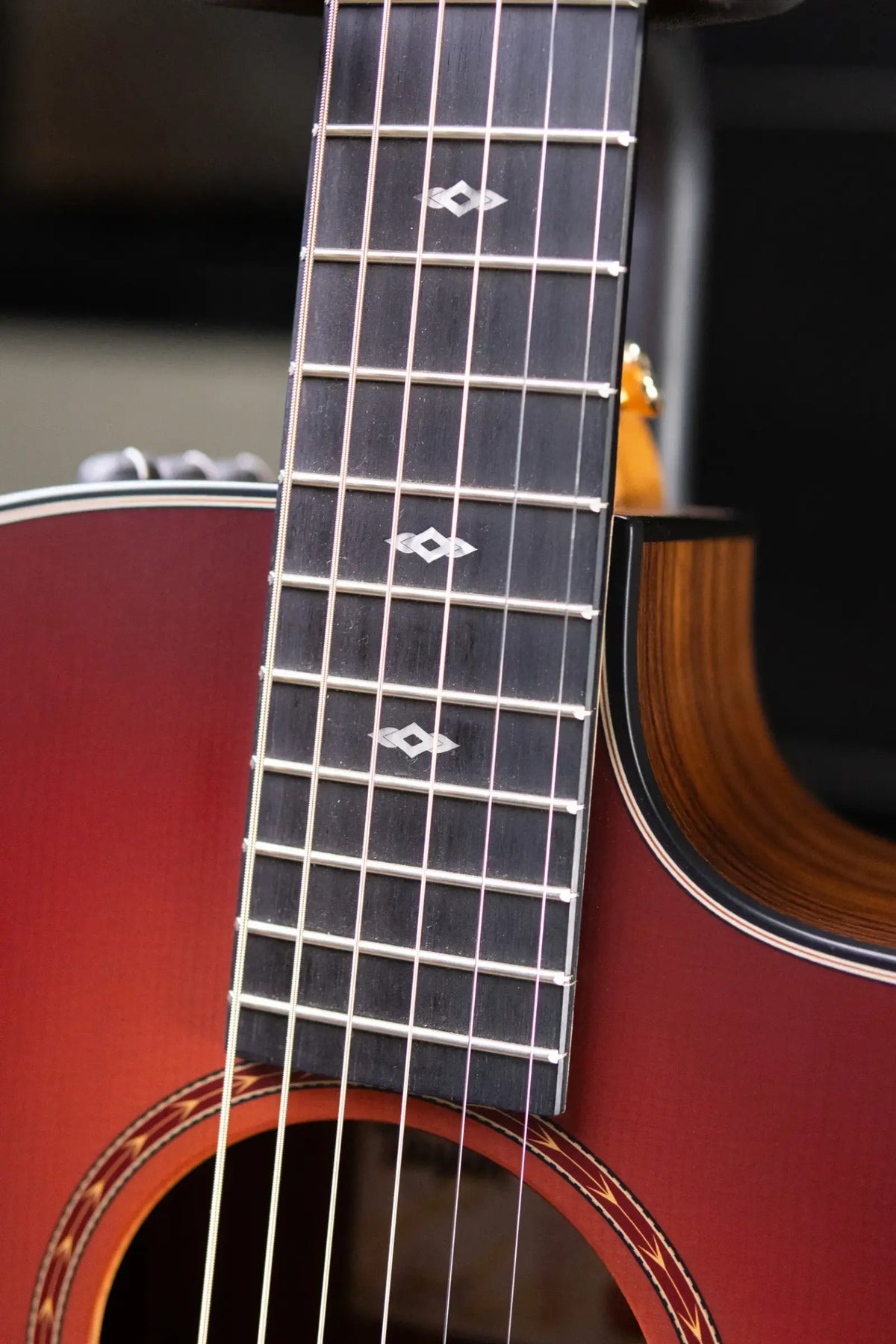 Taylor 214ce Sunset Blvd Grand Auditorium Acoustic/Electric Guitar - Sepia Burst with Gig Bag - Prototype