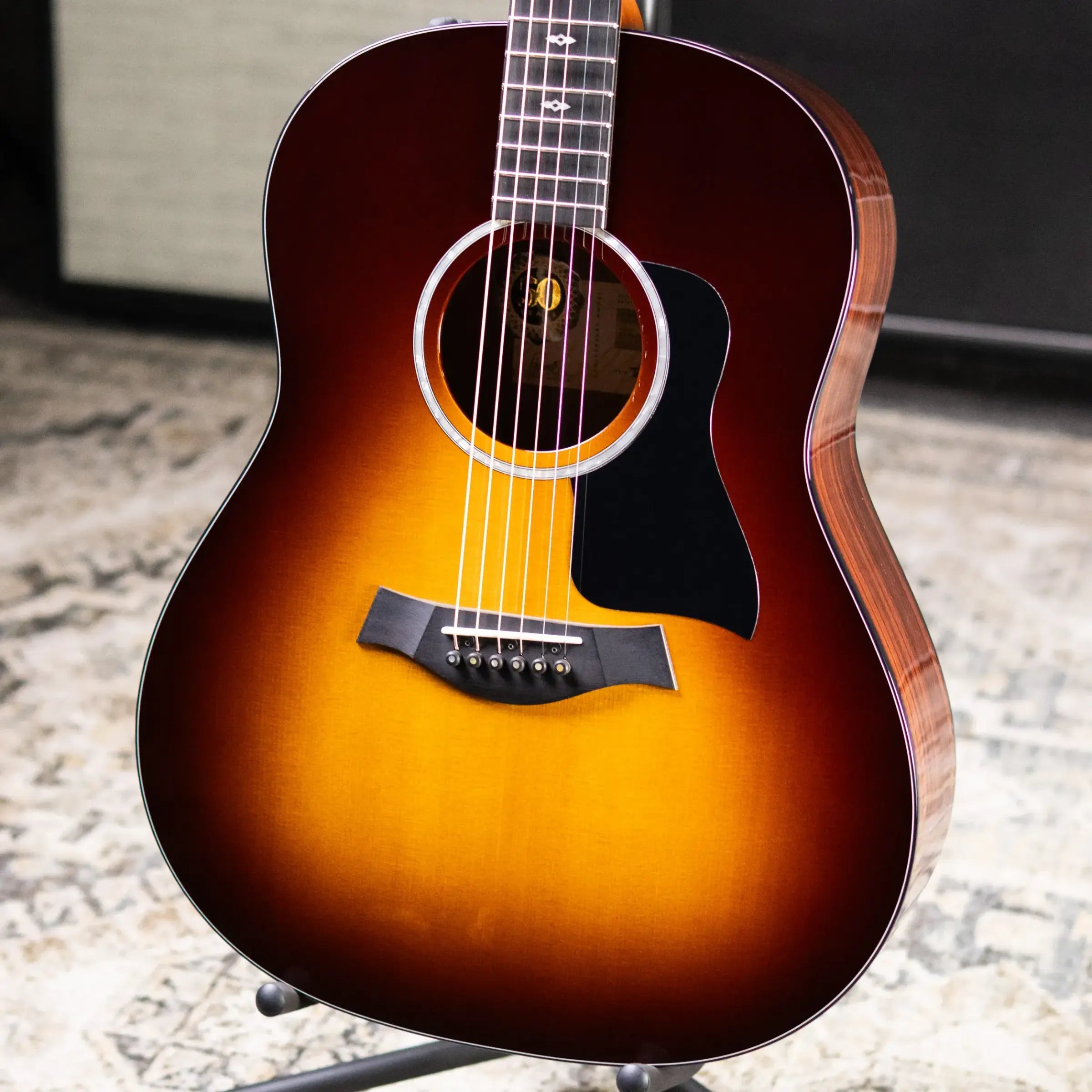 Taylor 217e-SB Plus LTD Grand Pacific Acoustic/Electric Guitar - Sunburst with Aerocase - Floor Model Demo