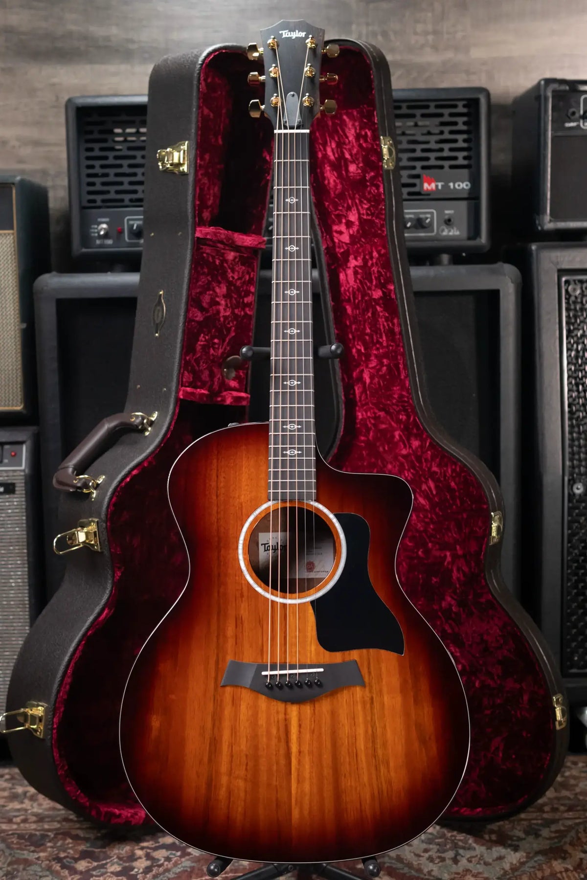 Taylor 224ce-K DLX Grand Auditorium Acoustic/Electric Guitar with Hardshell Case - Display Model