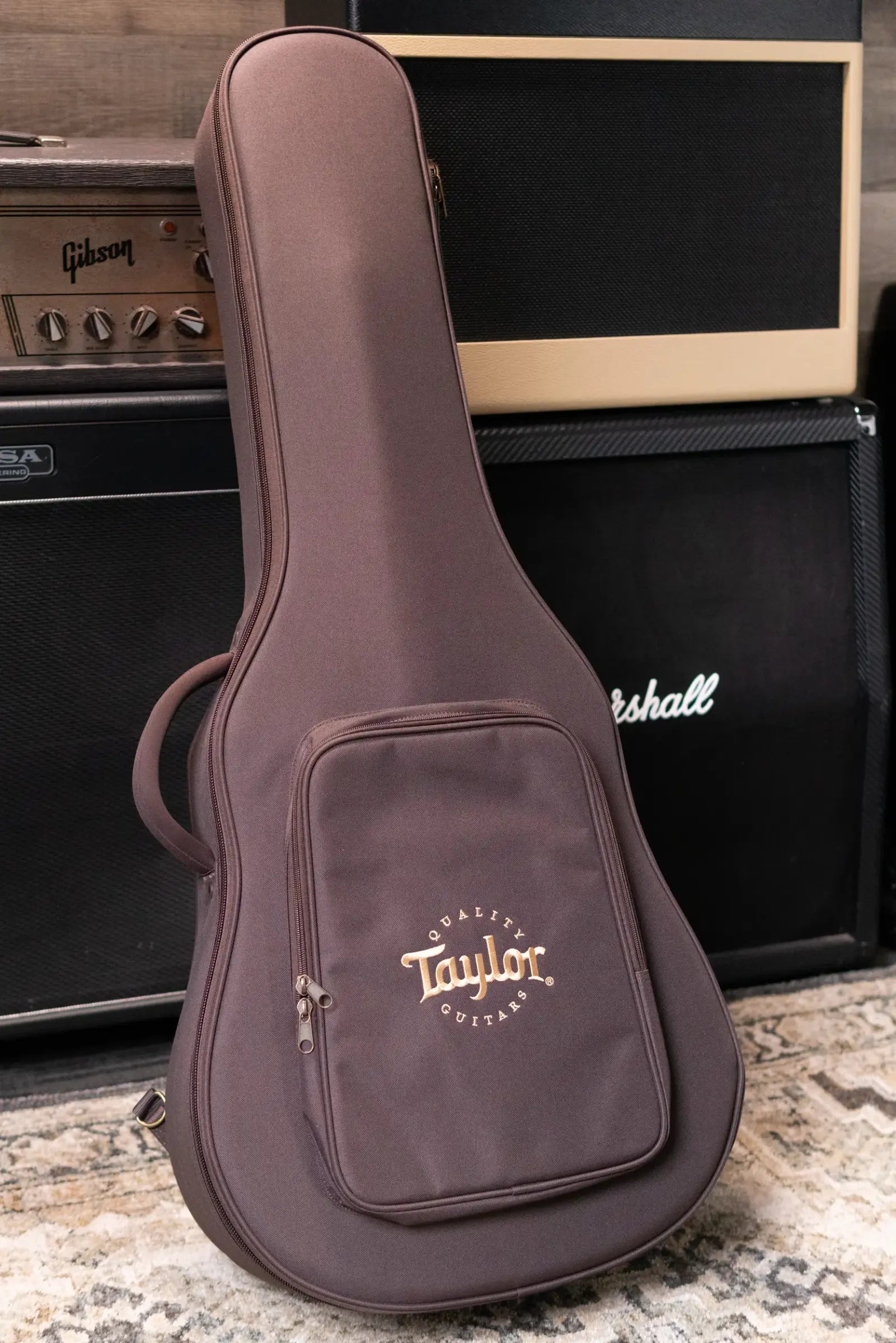 Taylor 250ce Plus BLK Bajo Quinto Acoustic/Electric Guitar - Black with Aerocase