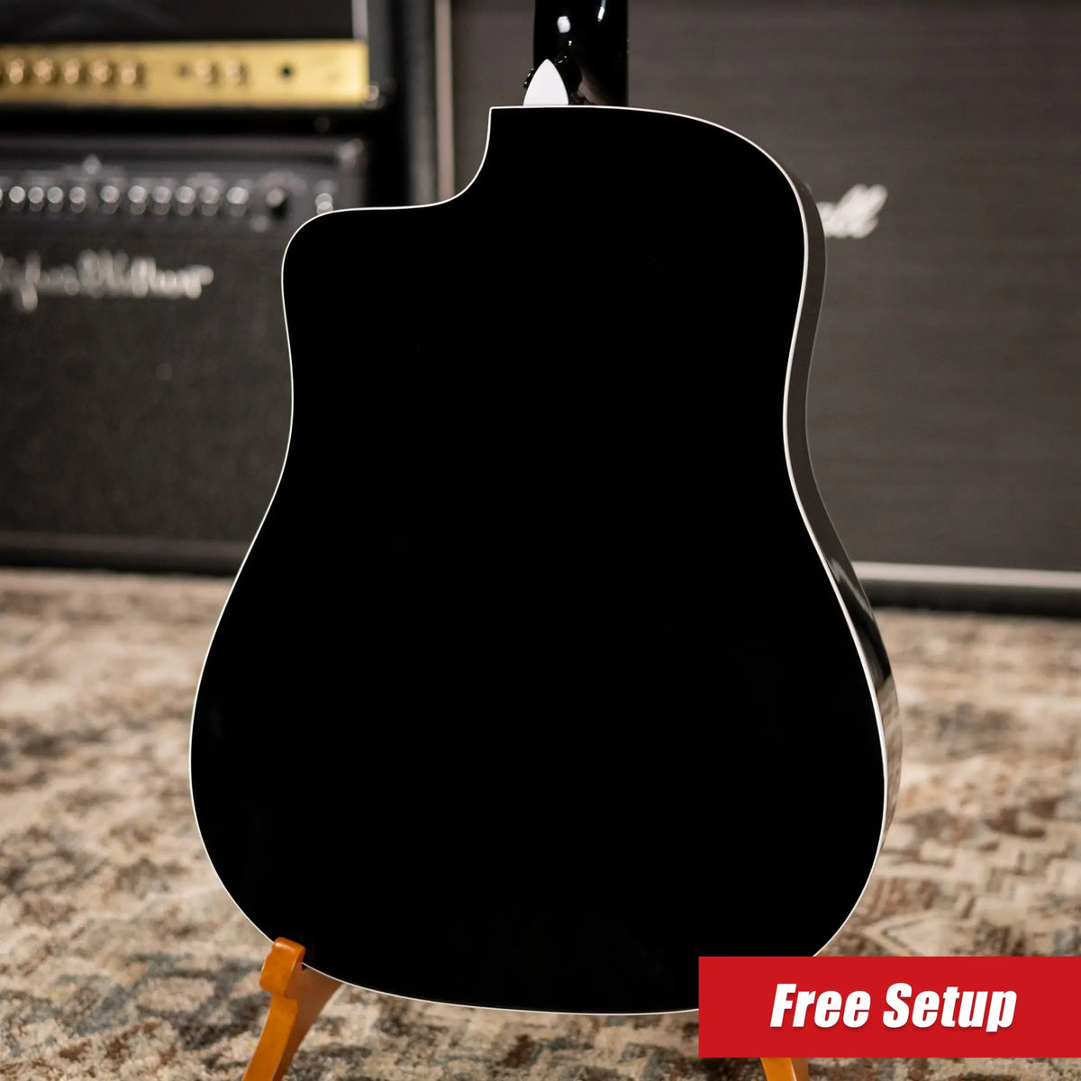 Taylor 250ce Plus BLK Bajo Quinto Acoustic/Electric Guitar - Black with Aerocase - Factory Demo