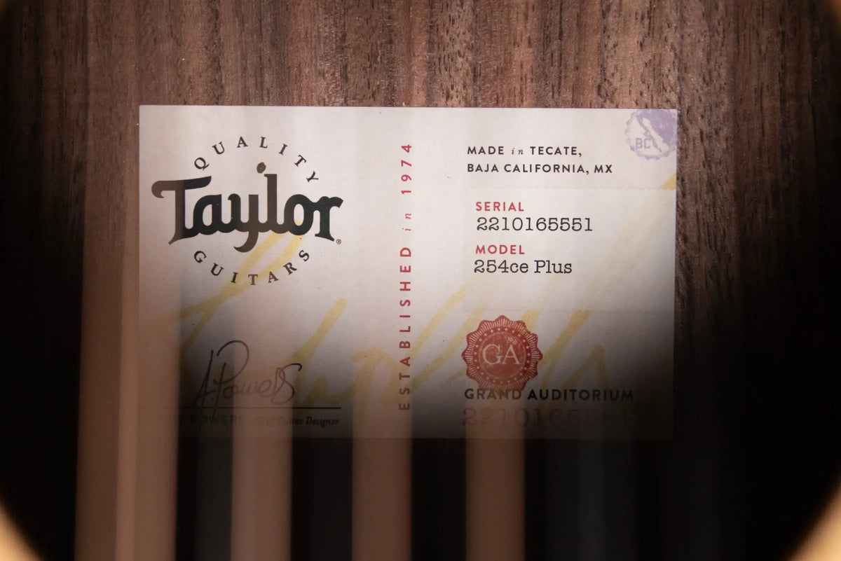 Taylor 254ce Plus 12-String Grand Auditorium Acoustic/Electric Guitar with Aerocase