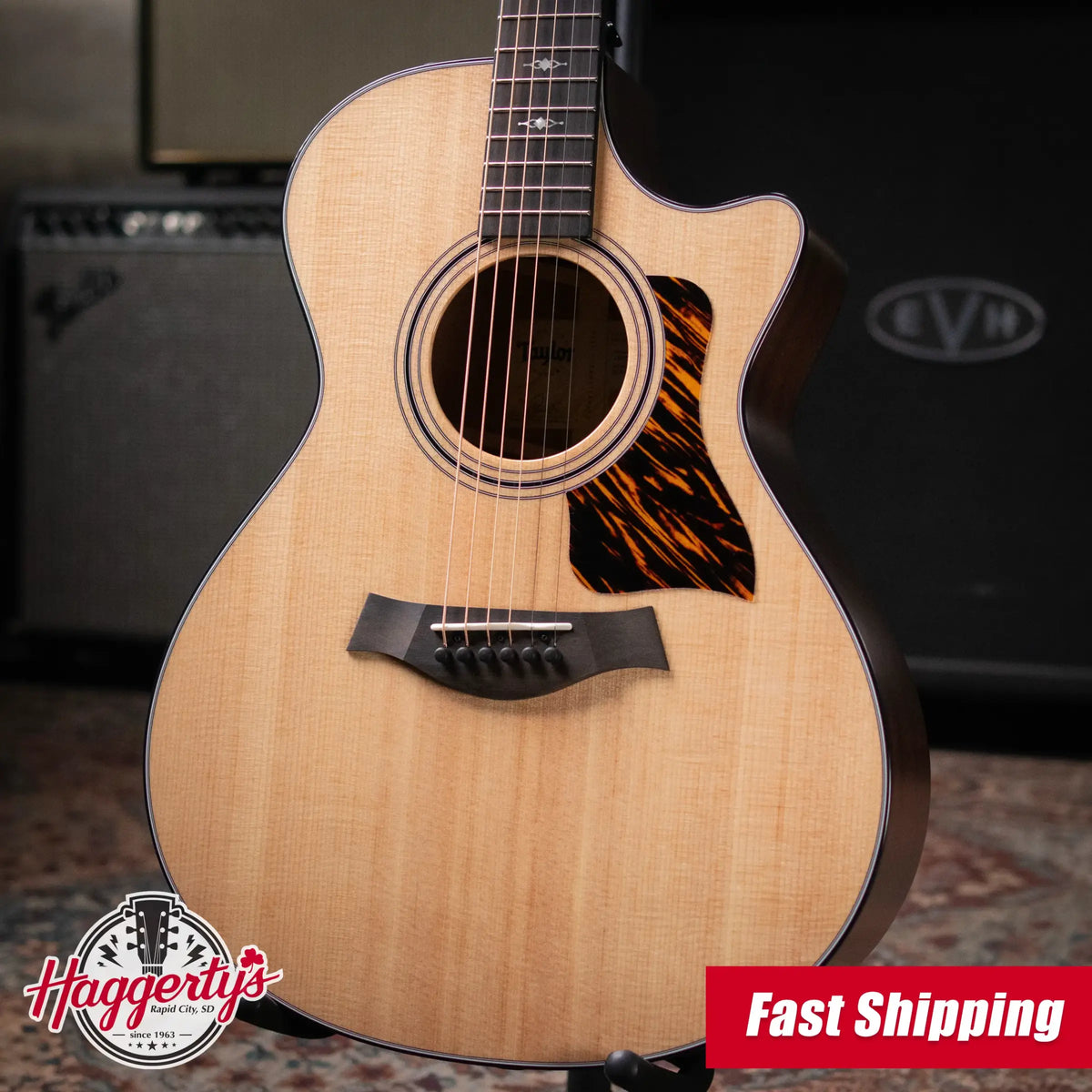 Taylor 2025 312ce Grand Concert Acoustic/Electric Guitar with Hardshell Case