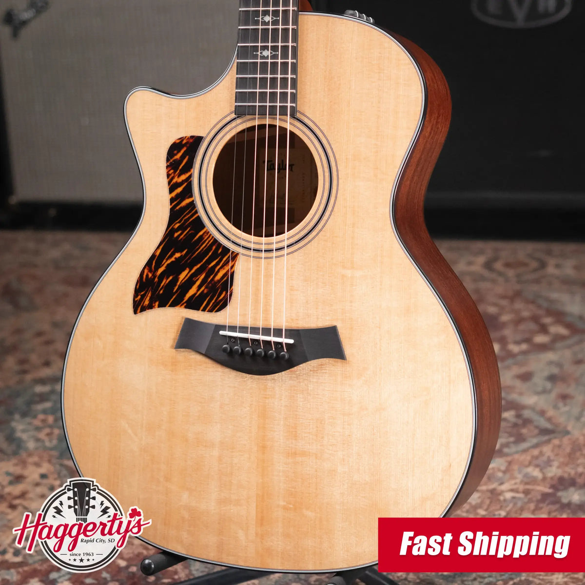 Taylor 2025 314ce Left-Handed Grand Auditorium Acoustic/Electric Guitar with Hardshell Case